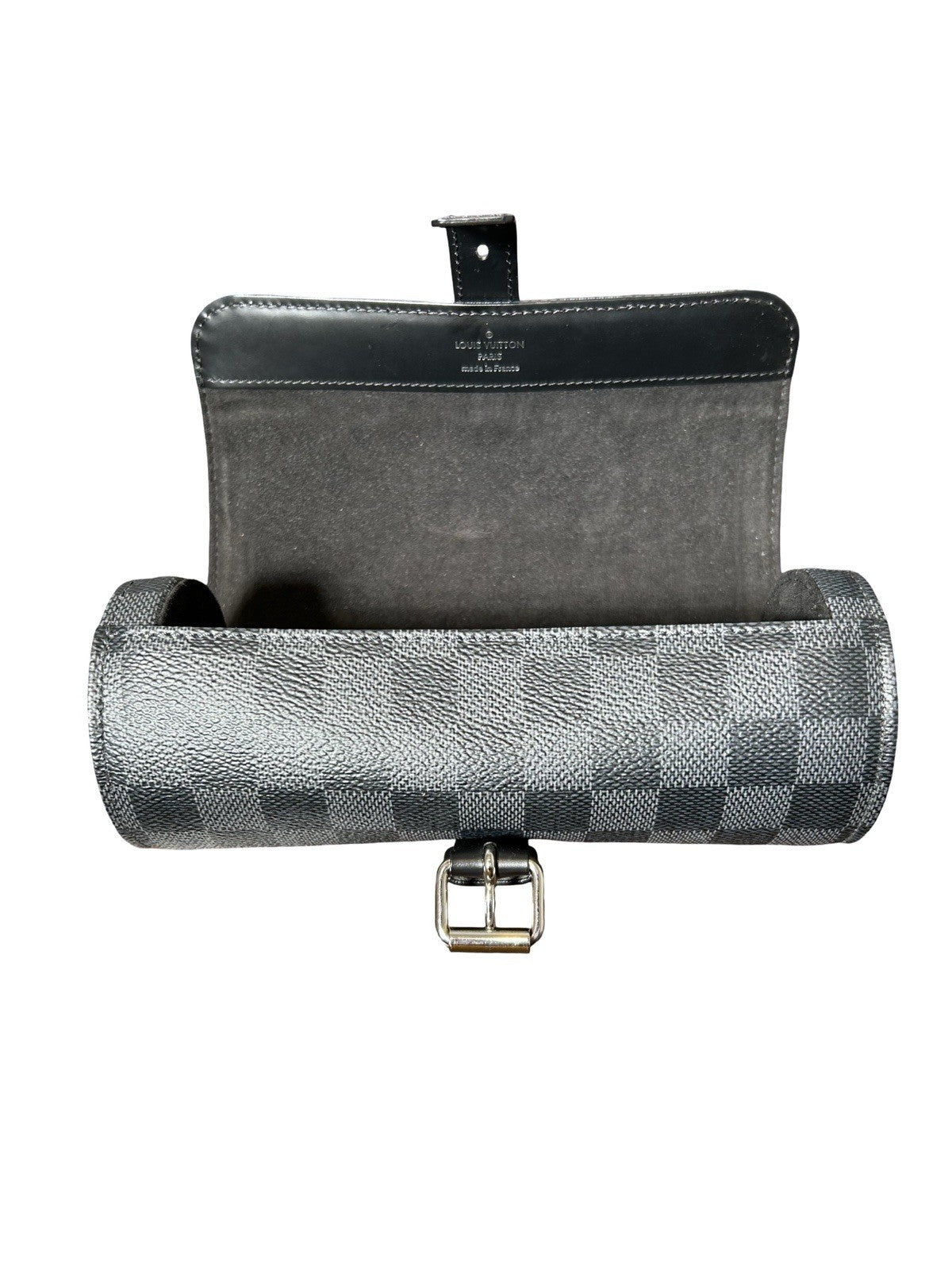 LOUIS VUITTON Damier Graphite 3 Watch Travel Case