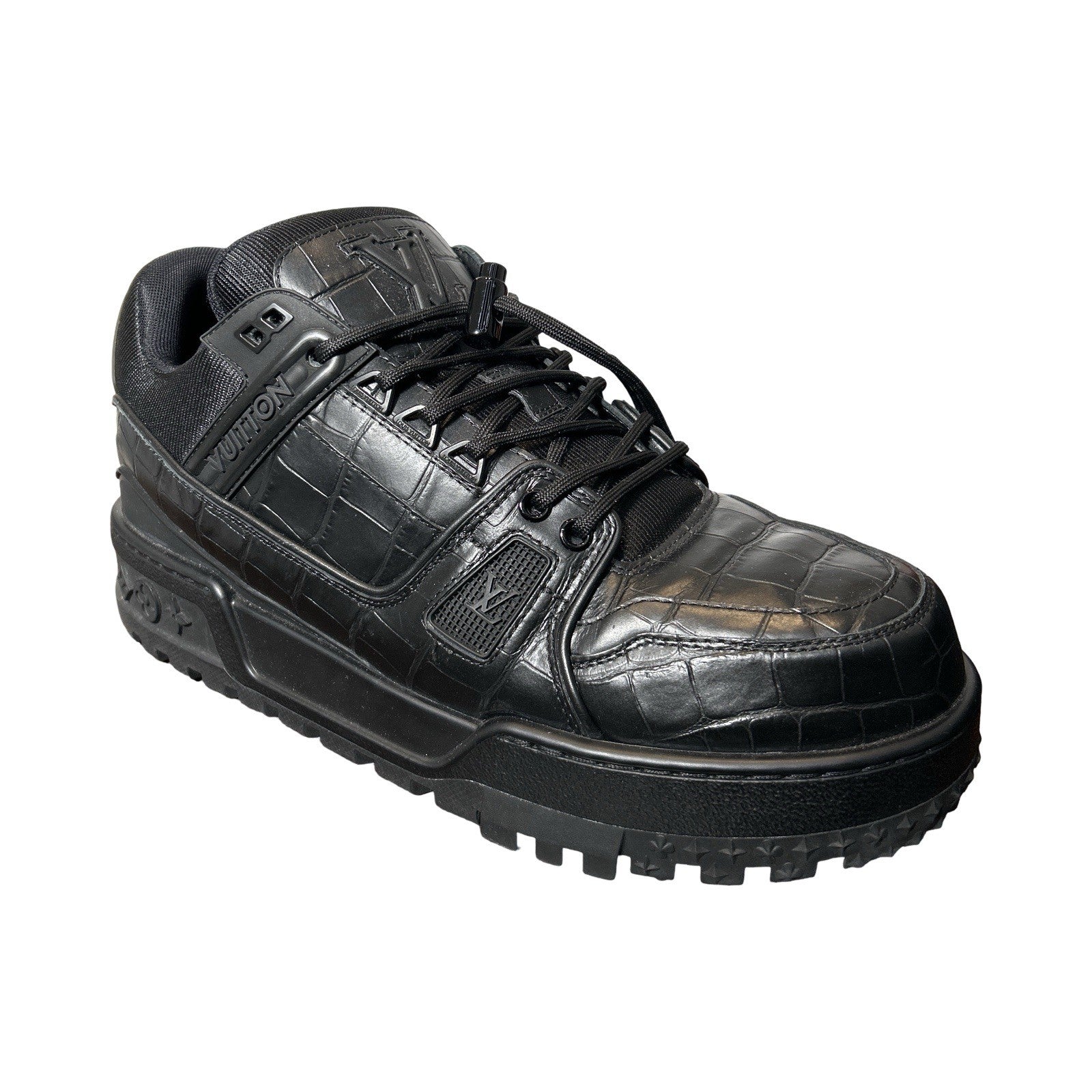 Louis Vuitton LV Trainer Maxi Sneaker Crocodile Embossed Leather