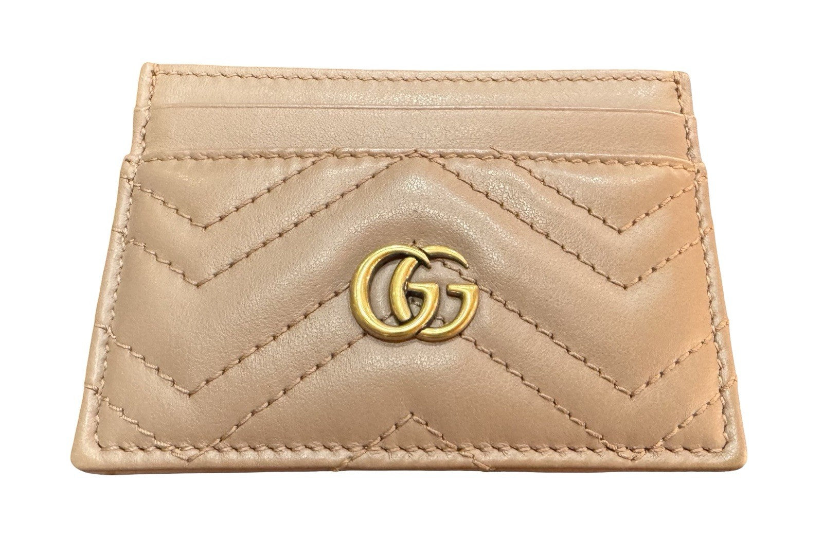 Gucci GG Marmont Card Case Leather Card Holder