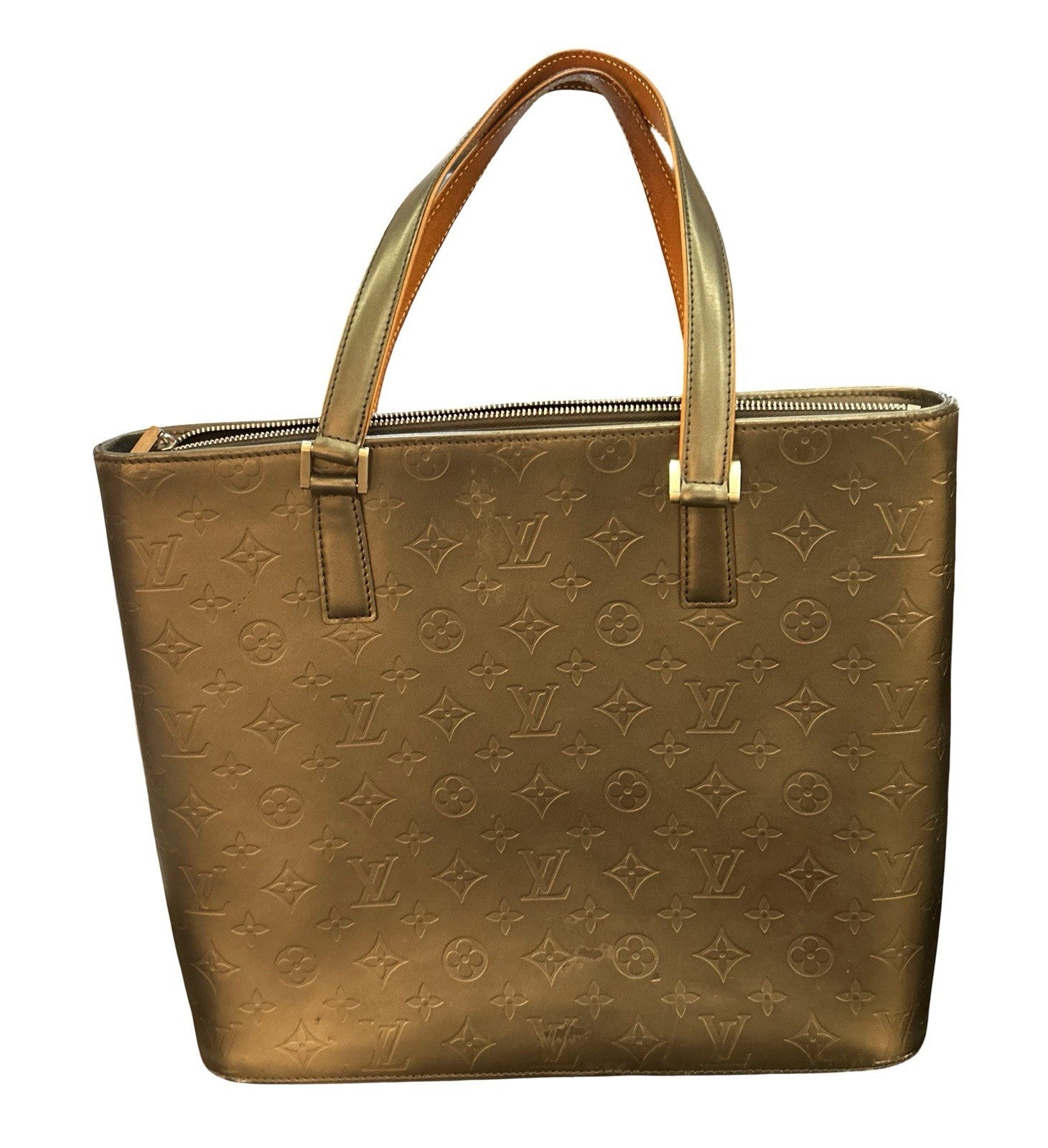 LOUIS VUITTON Wilwood M55102 Monogram Mat Tote Bag Noir