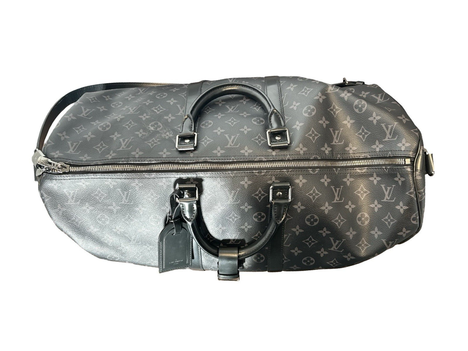 Louis Vuitton Keepall 55 Bandouliere In Monogram Eclipse Leather (2)