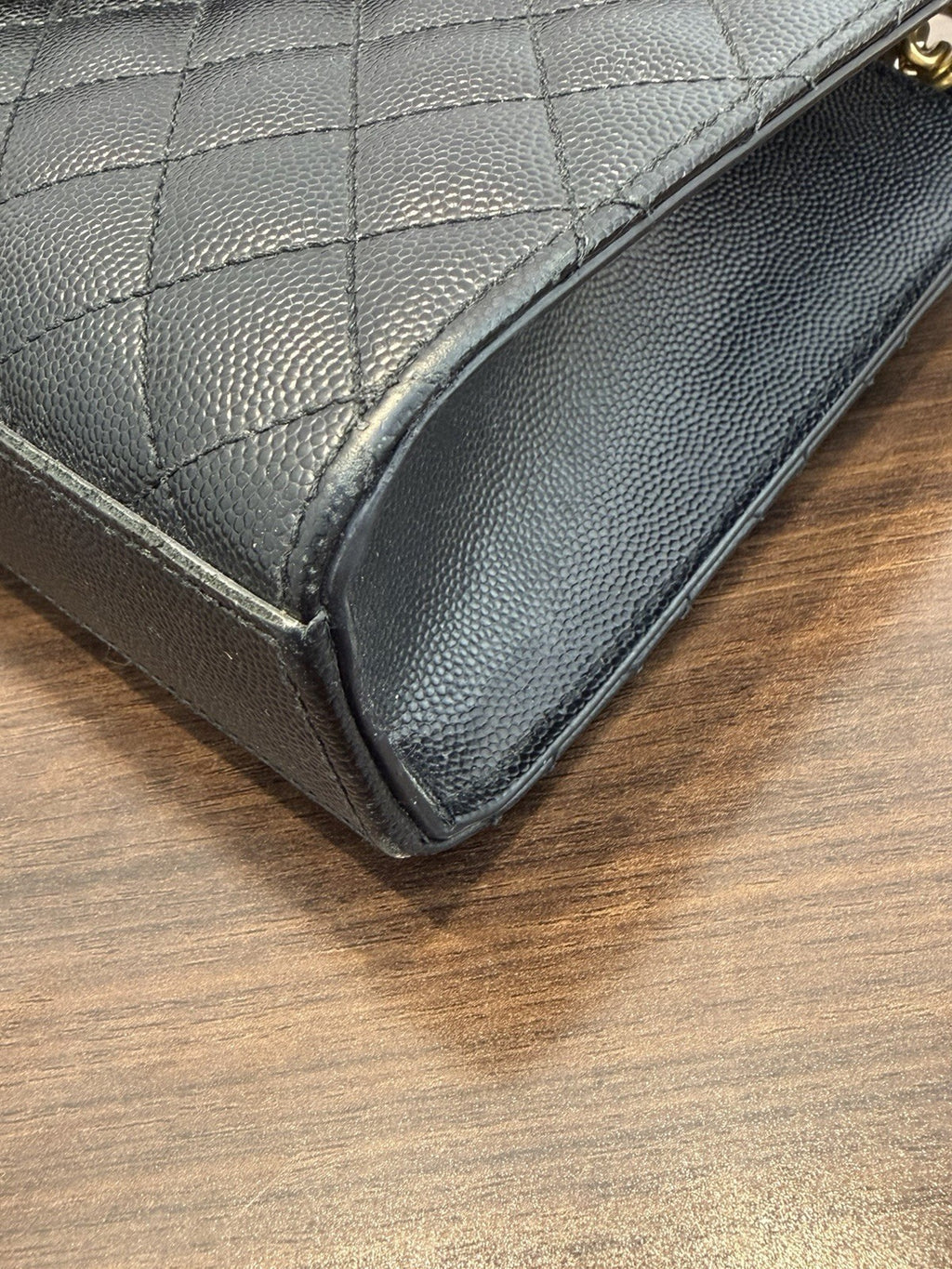 Saint Laurent YSL Envelope Black Shoulder Bag 