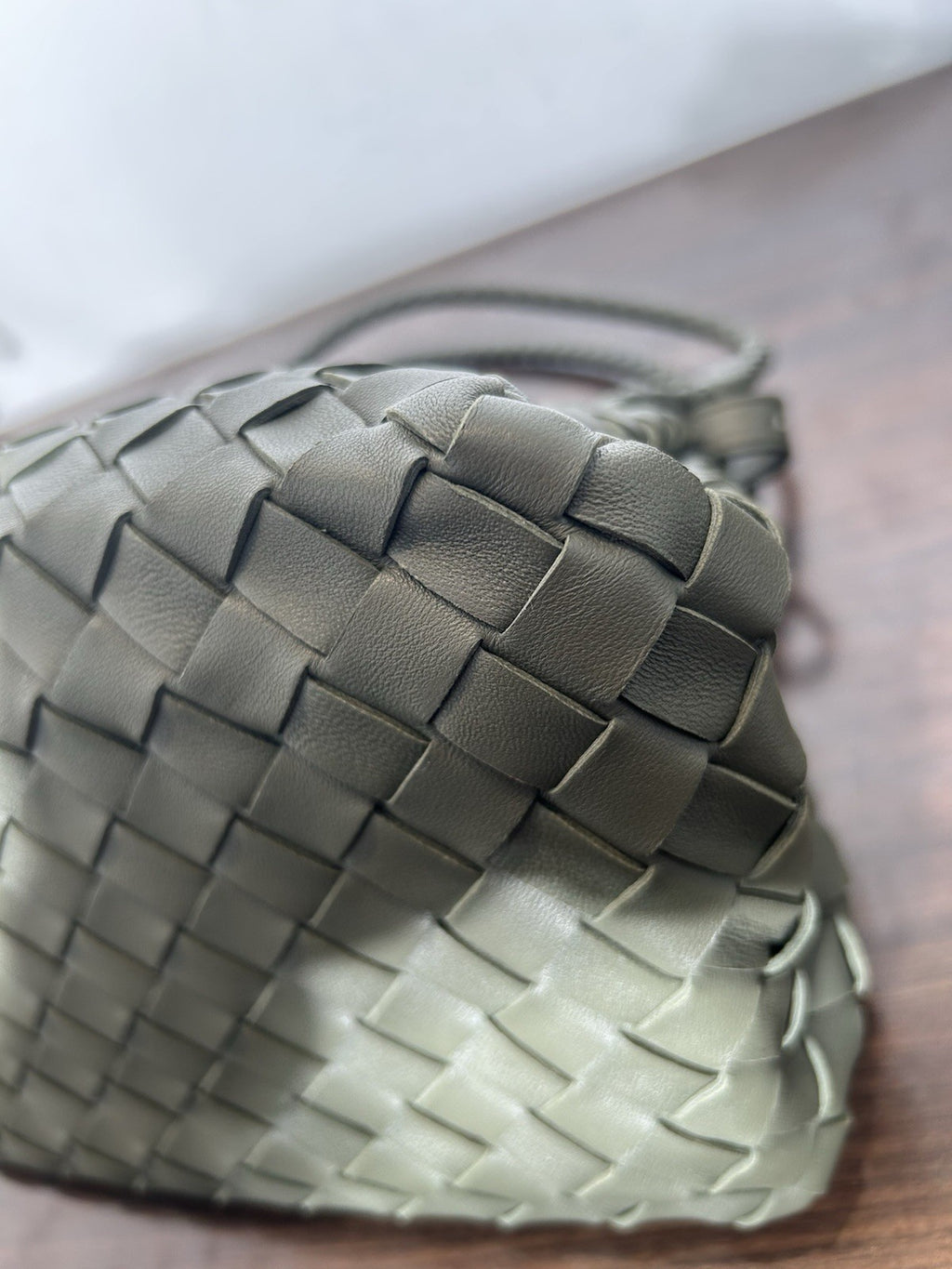 Bottega Veneta Parachute Medium Lambskin Shoulder Bag