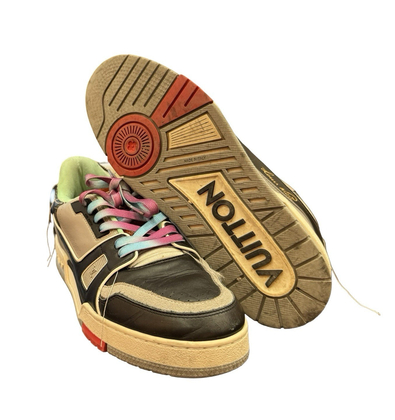Louis Vuitton Trainers Low Top Sneakers Multicolor Size 8