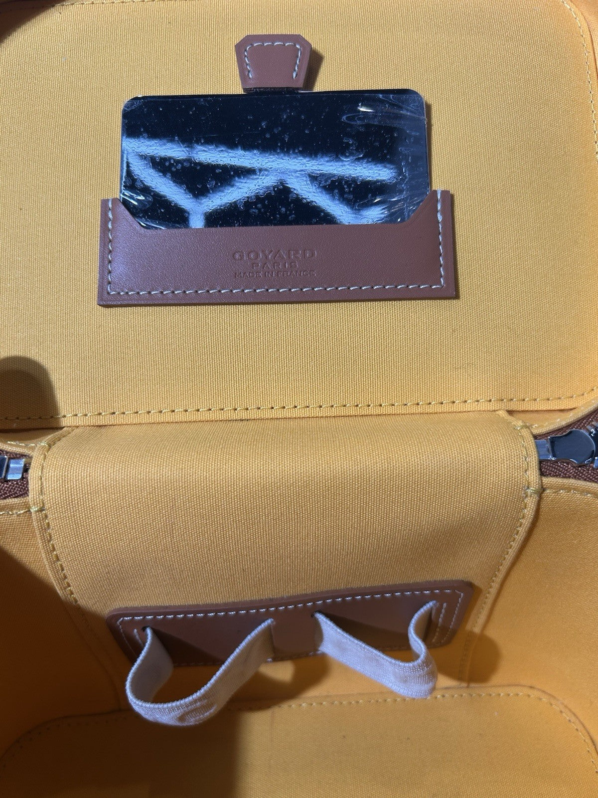 Goyardine Muse Mini Vanity Case Black Gold