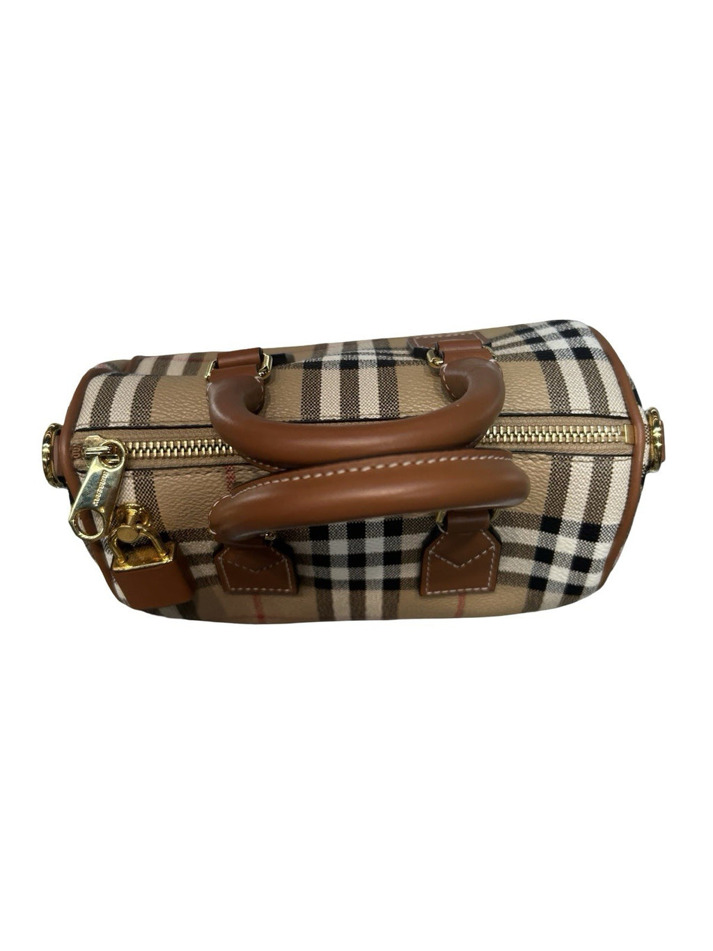 Burberry Mini Check Bowling Bag