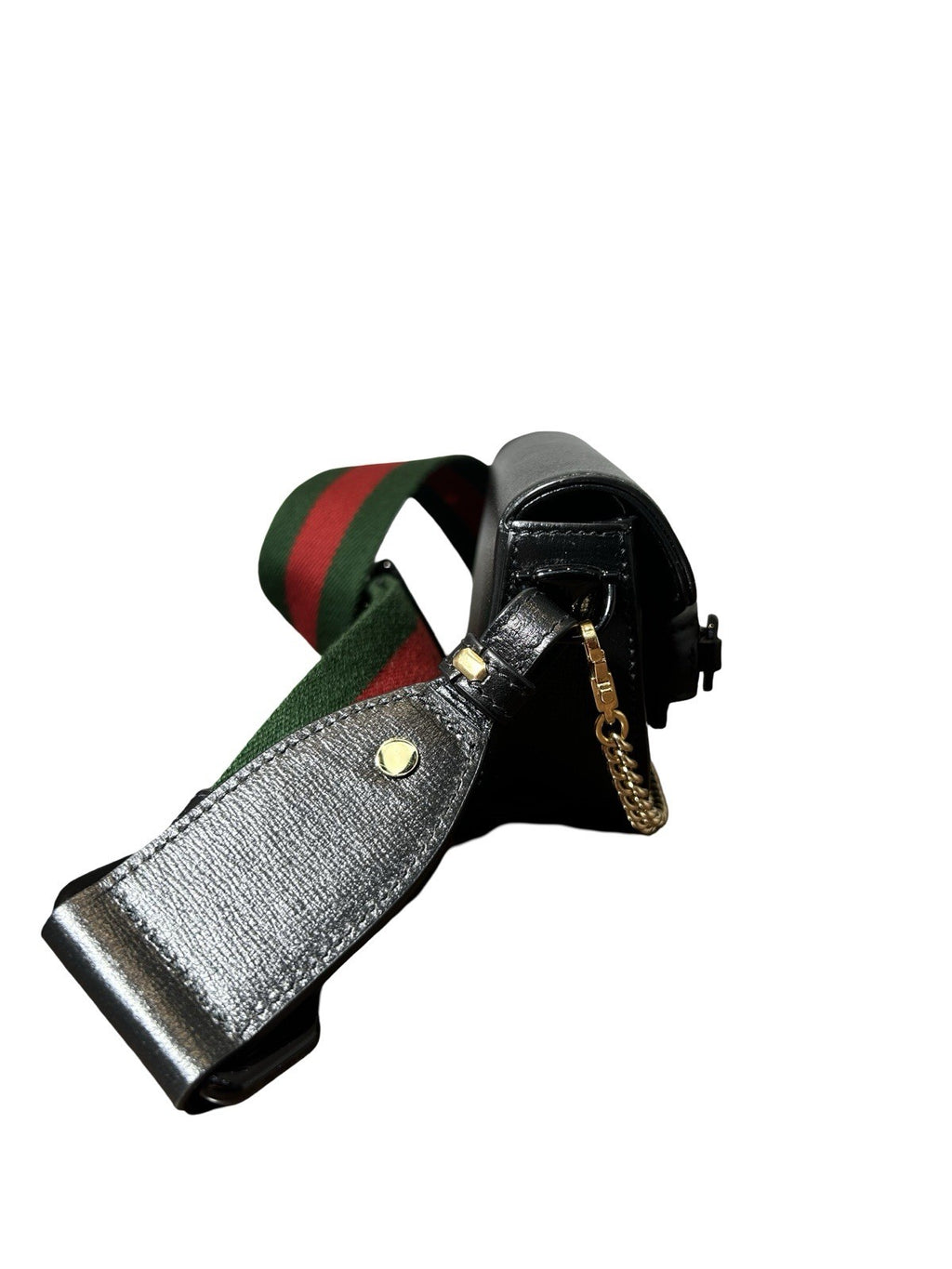 Gucci 2016-present Mini Leather Horsebit 1955 Web satchel