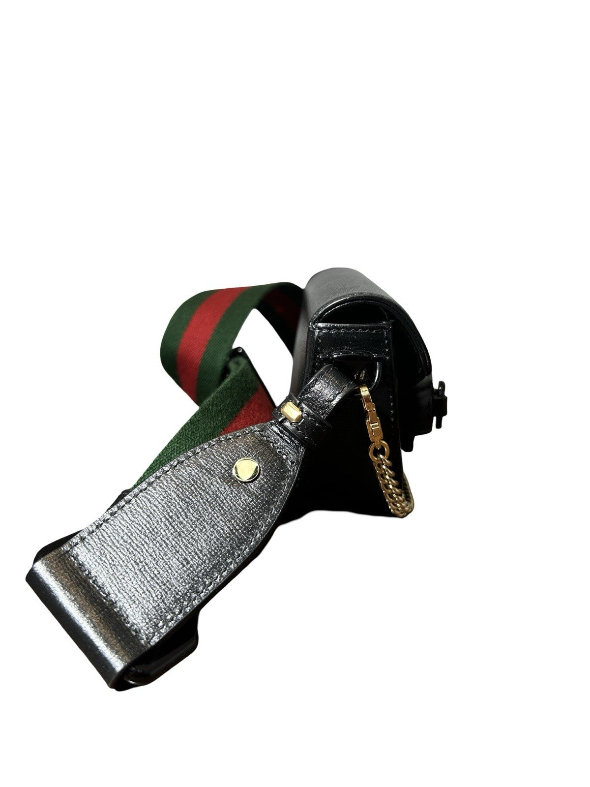 Gucci 2016-present Mini Leather Horsebit 1955 Web satchel