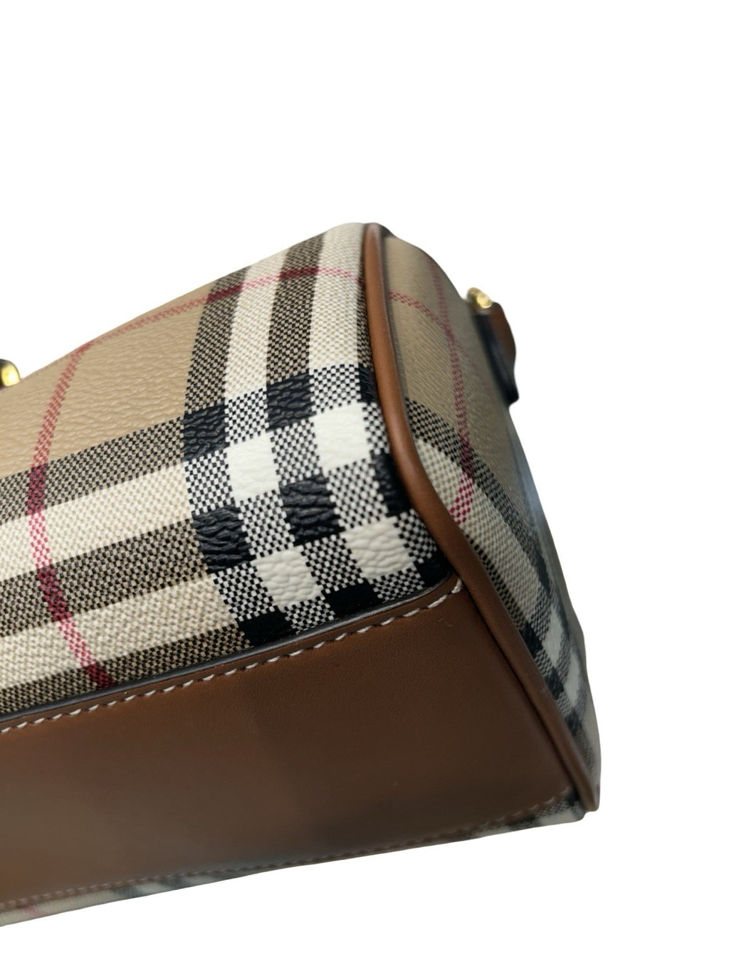 Burberry Mini Check Bowling Bag