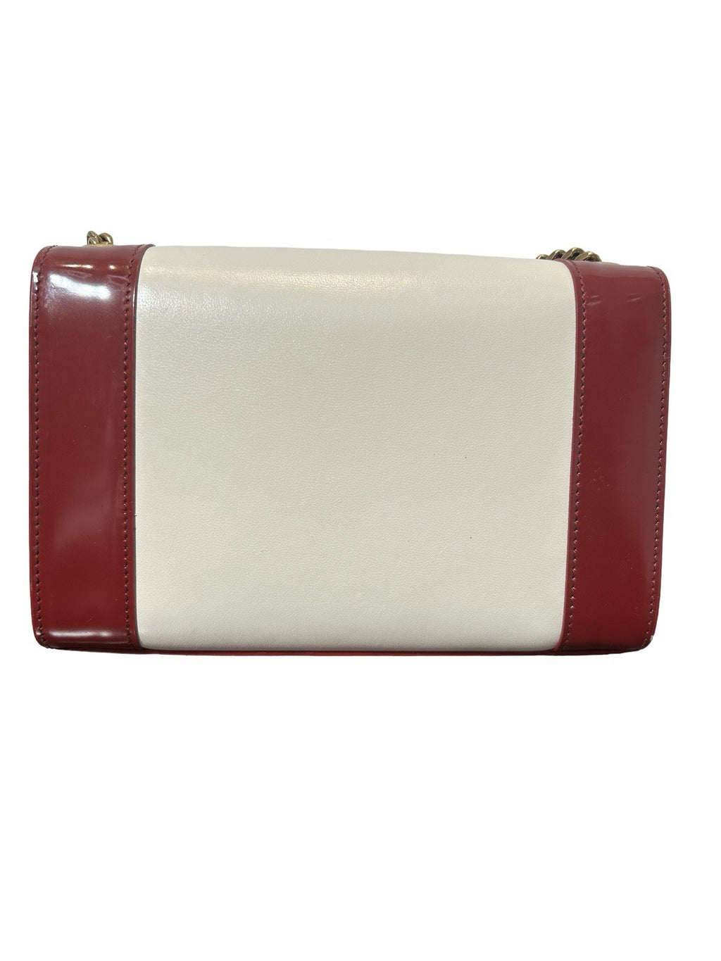 Saint Laurent YSL  Calfskin Two-Toned Small Monogram Kate Satchel Shoulder Bag