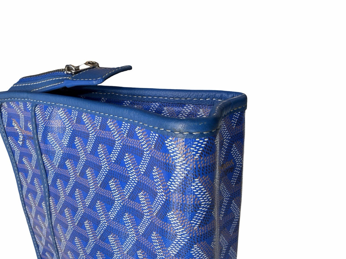 Goyard Goyardine Jouvance Toiletry Pouch Sky Blue MM