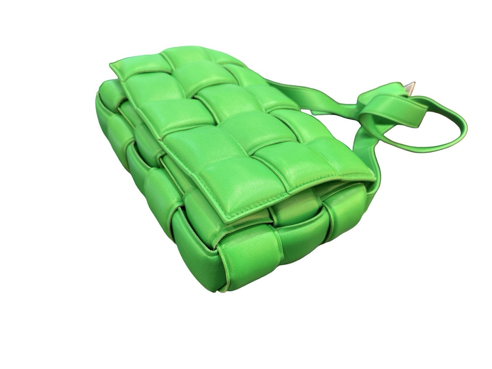 Bottega VenetaIntrecciato Padded Cassette Intrecciato Leather Cross Body Green
