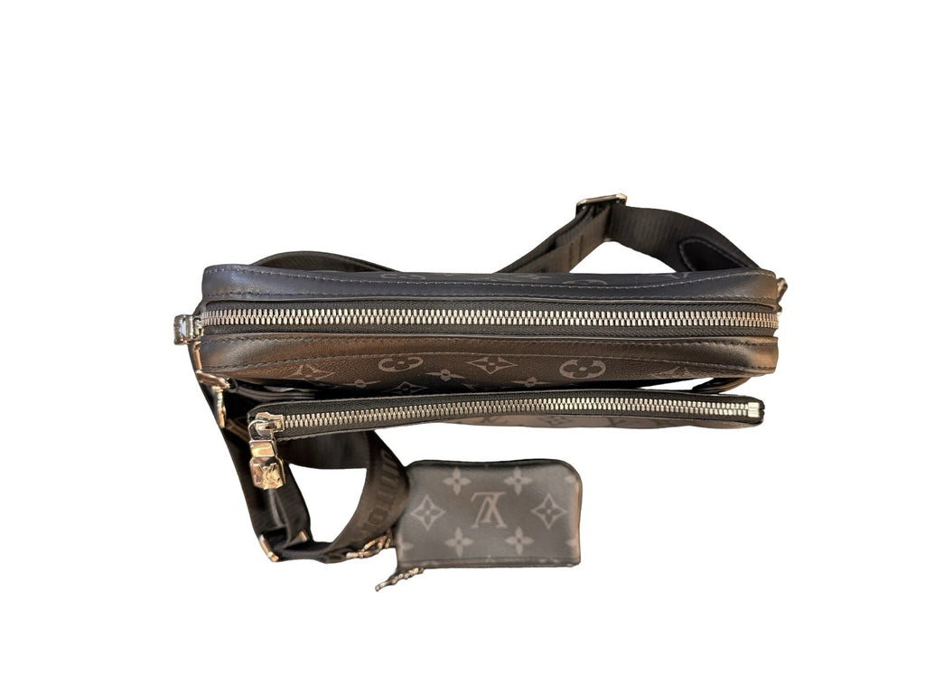 Louis Vuitton Trio Messenger Bag Reverse Monogram Eclipse Canvas