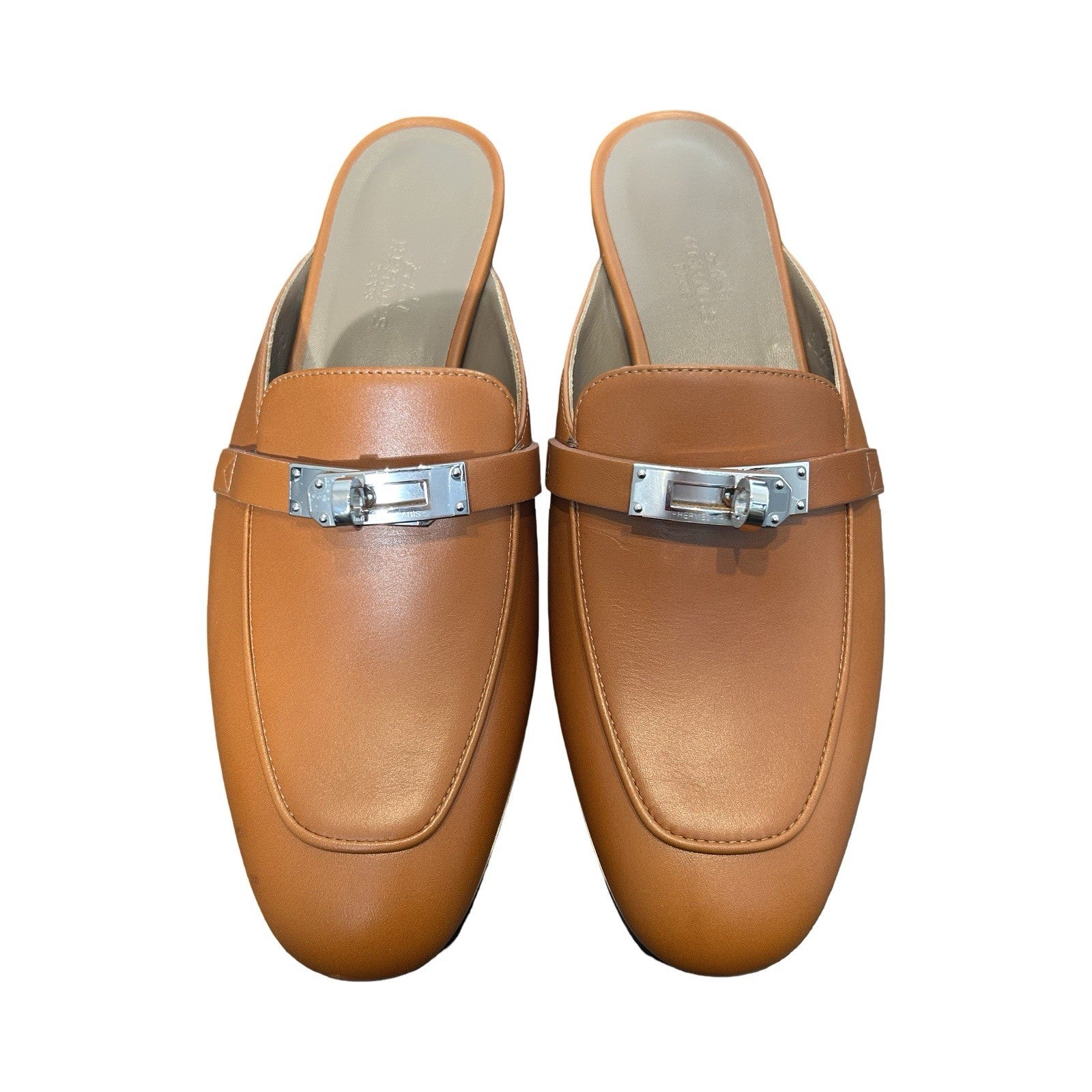 Hermes Oz Mule Brown 37