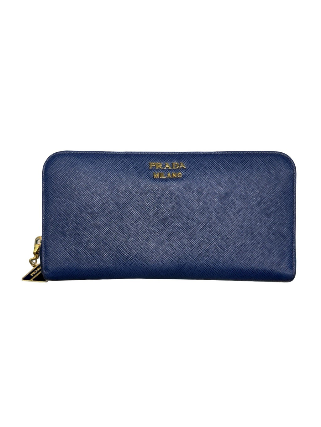 Prada Saffiano Blue Wallet