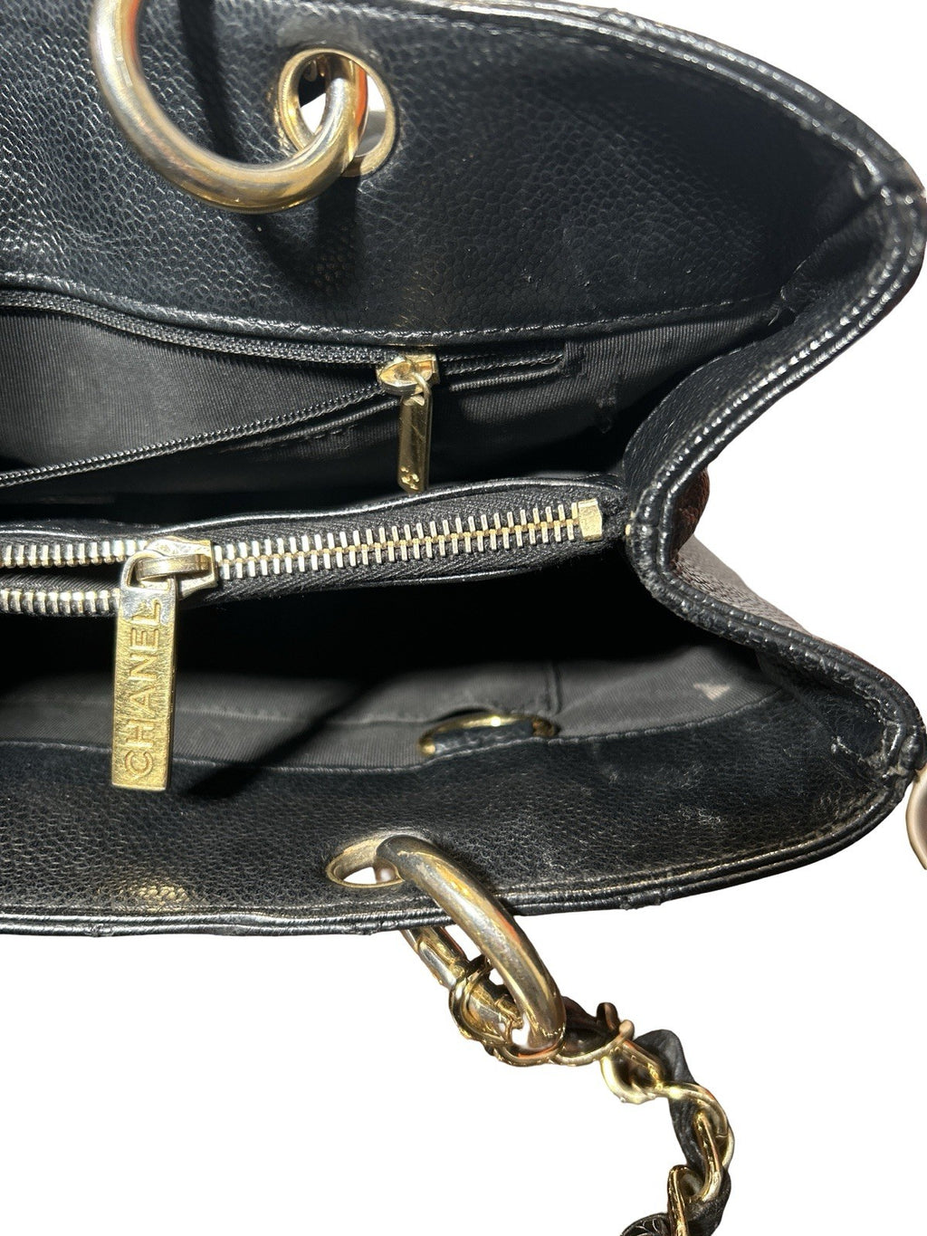 Chanel Caviar Grand Shopping Tote Black