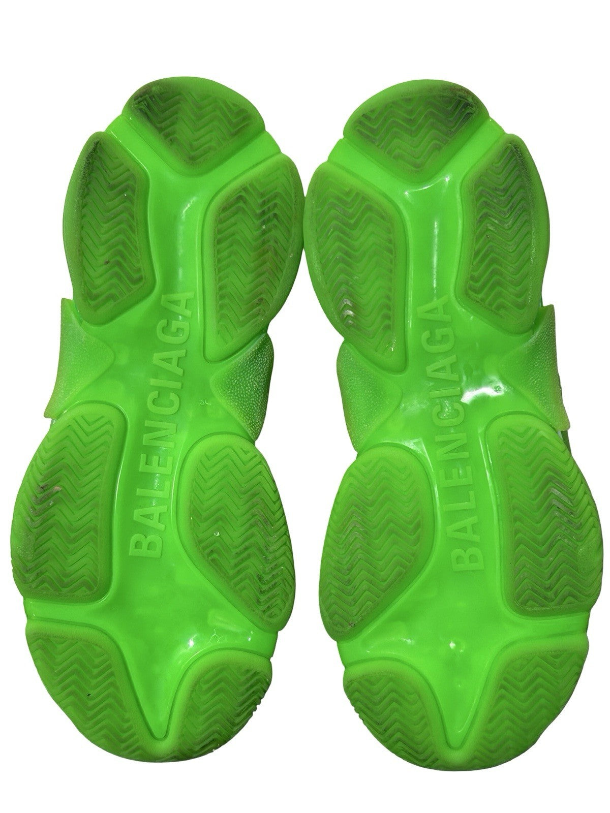 Balenciaga Triple S Clear Sole sneakers in Neon Green Size 10US