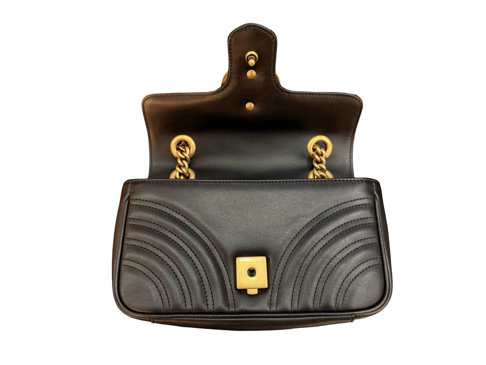 Gucci GG Marmont Flap Bag Matelasse Leather Mini