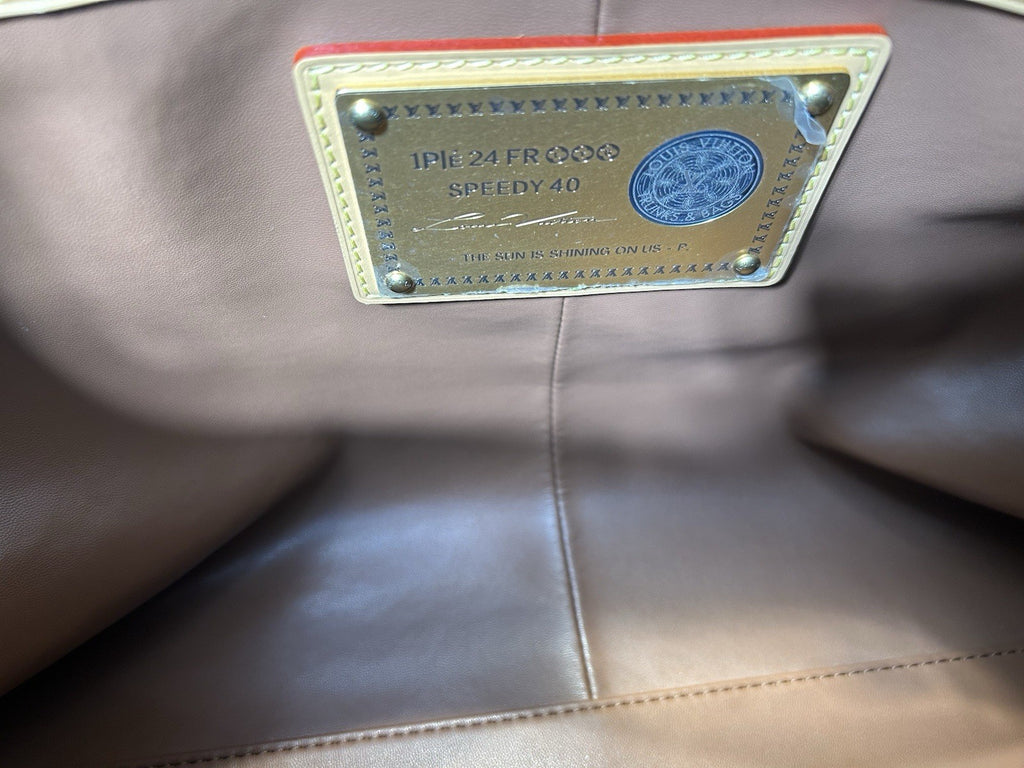LOUIS VUITTON Calfskin Monogram Speedy P9 Bandouliere 40 Turquoise