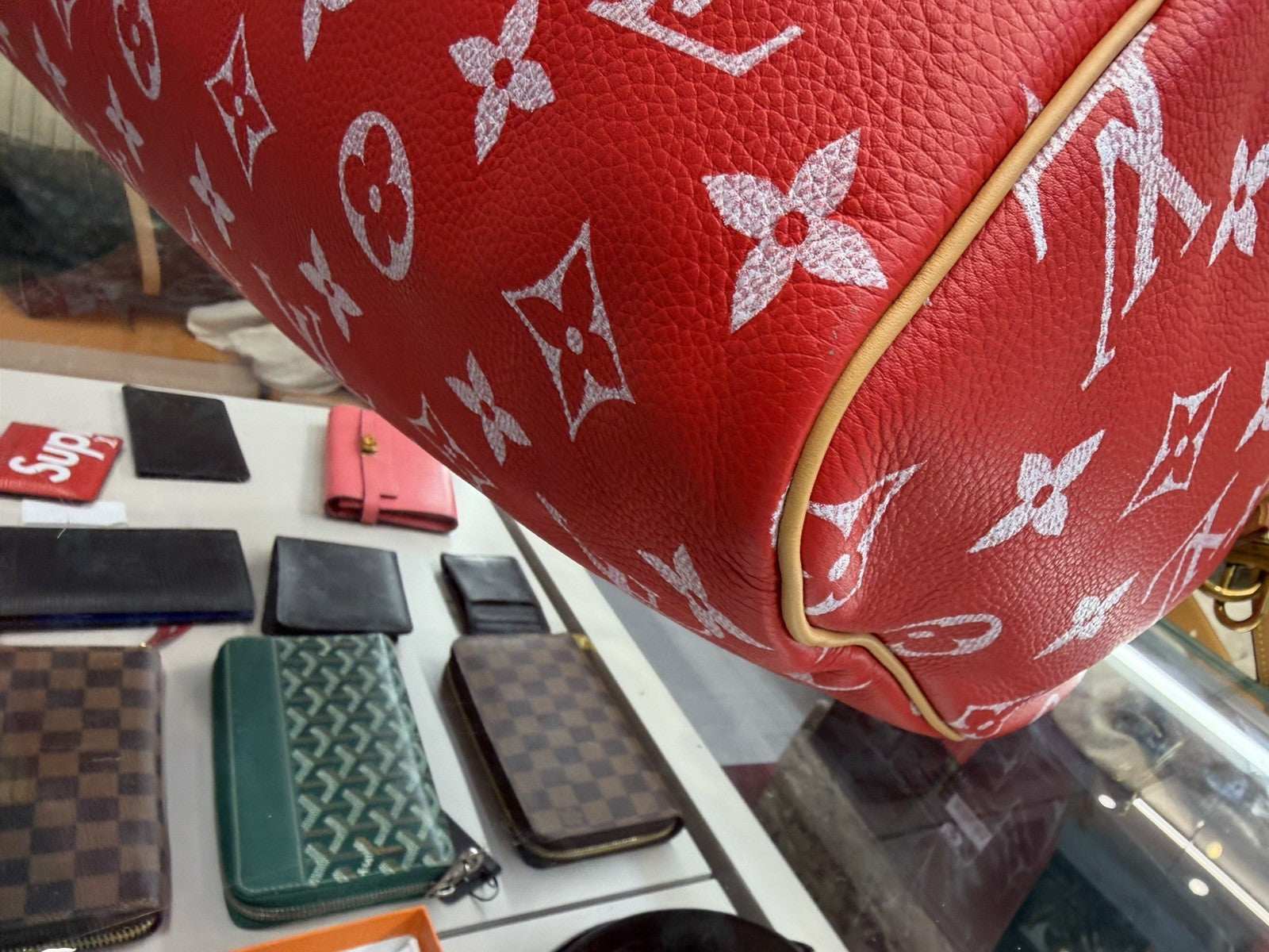 Louis Vuitton Speedy P9 Bandouliere 50 in Red