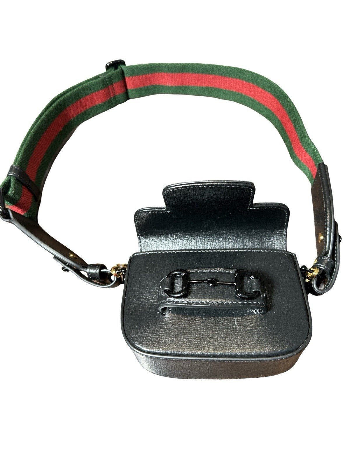 Gucci 2016-present Mini Leather Horsebit 1955 Web satchel