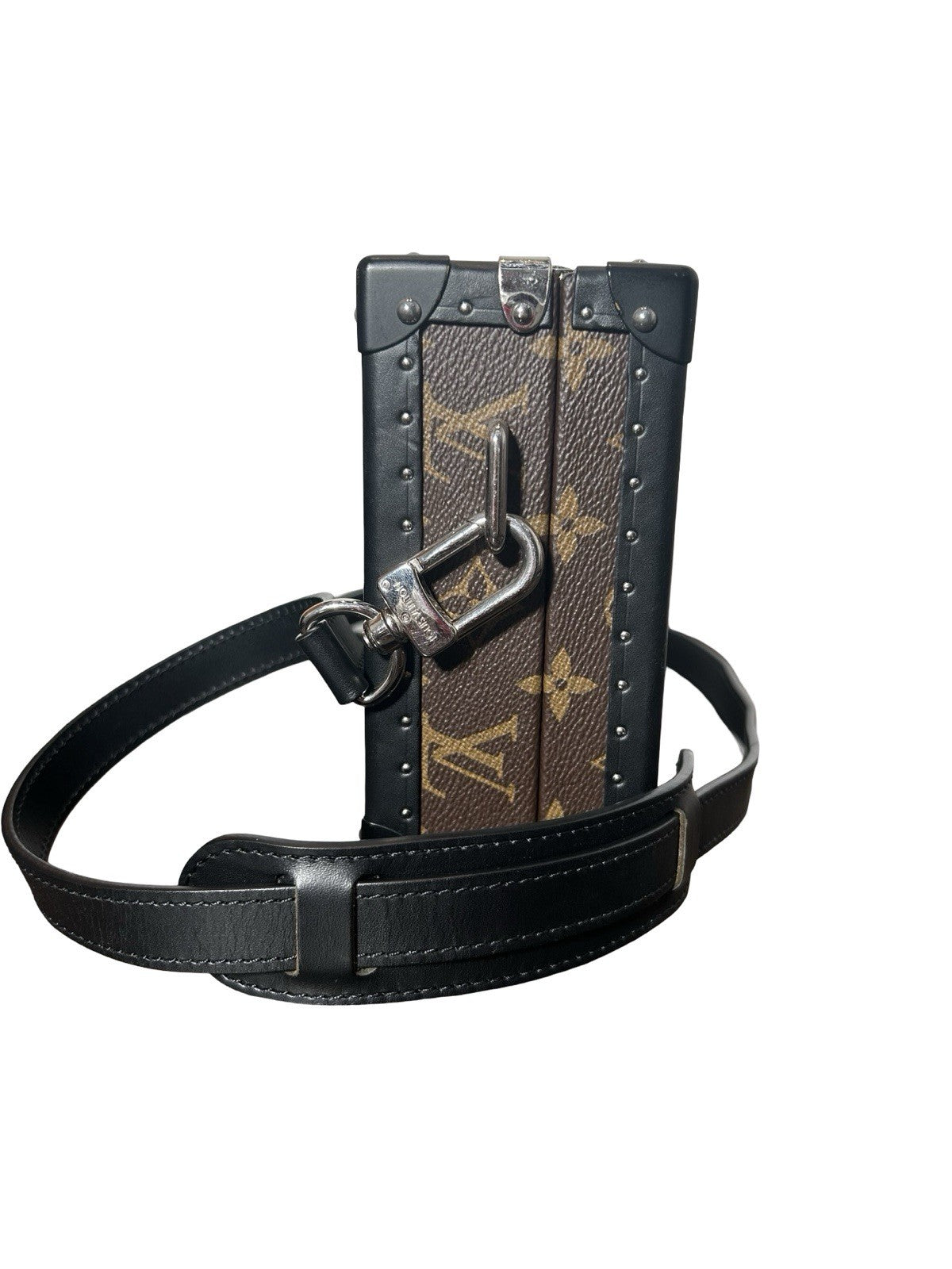 Louis Vuitton Clutch Box in Monogram Macassar canvas