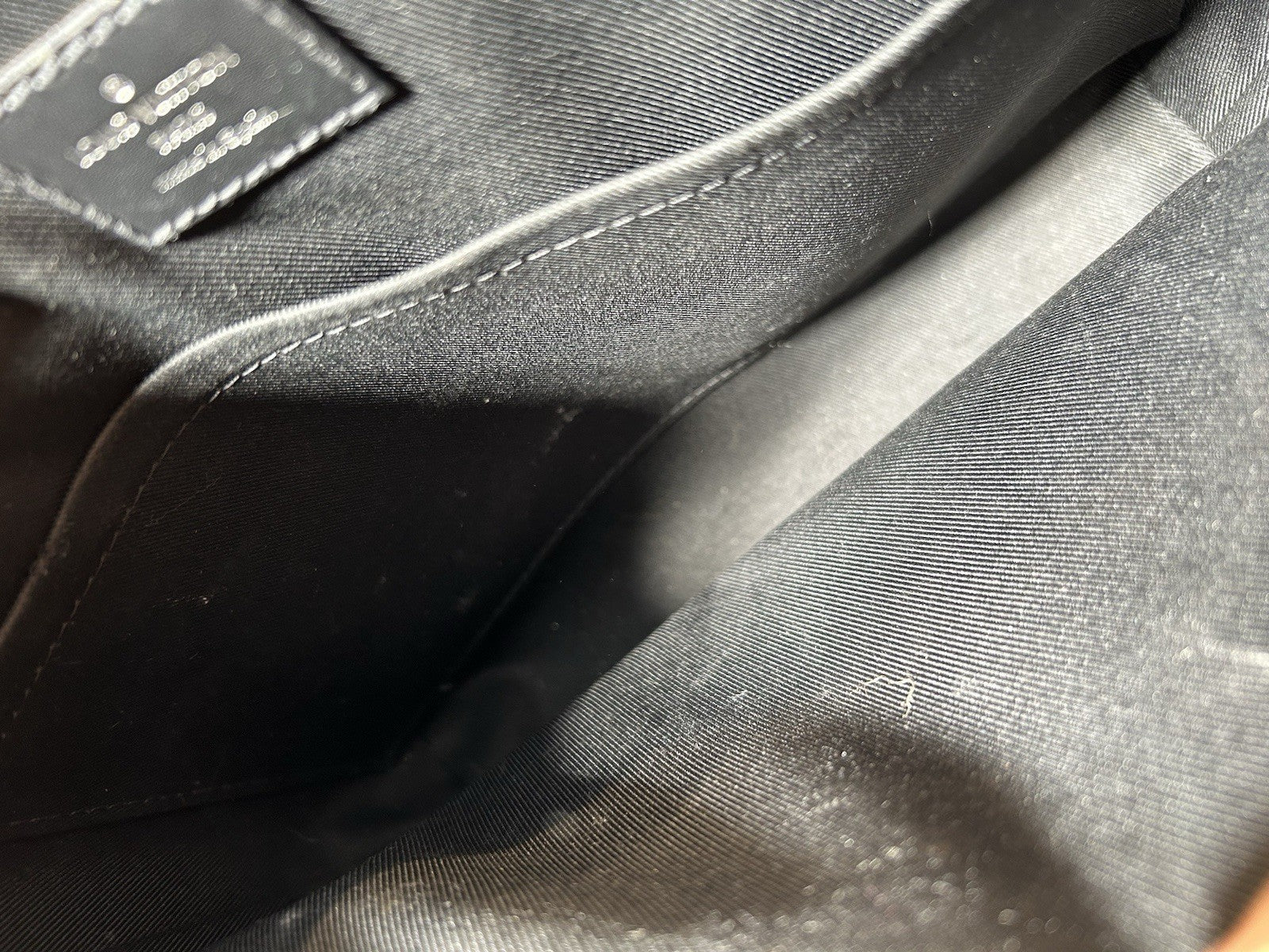 LOUIS VUITTON Monogram Eclipse District PM Black 