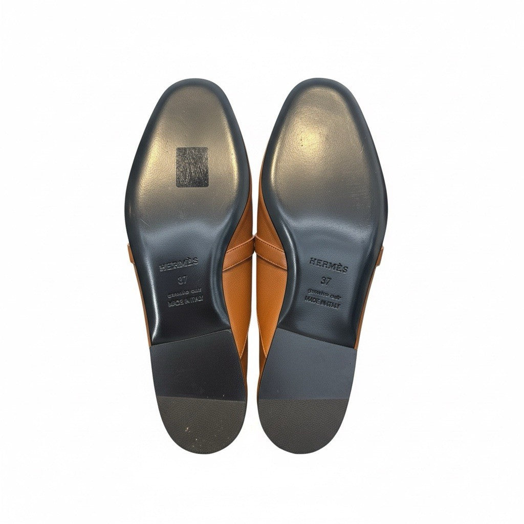 Hermes Oz Mule Brown 37