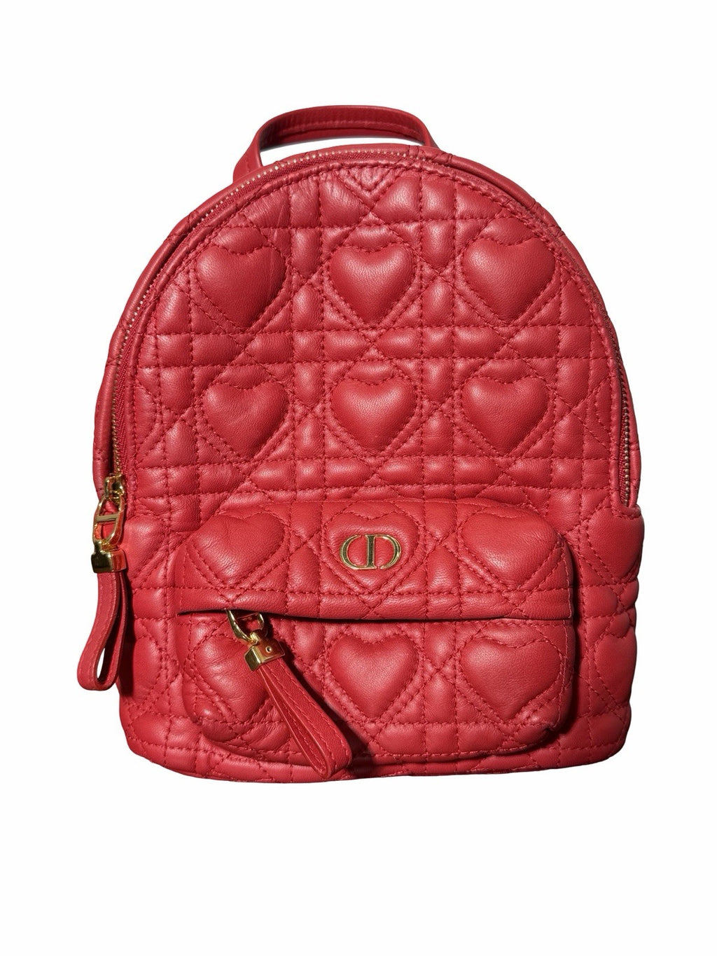 Christian Dior Cannage Heart 3Way Mini Rucksack Daypack Backpack Lambskin