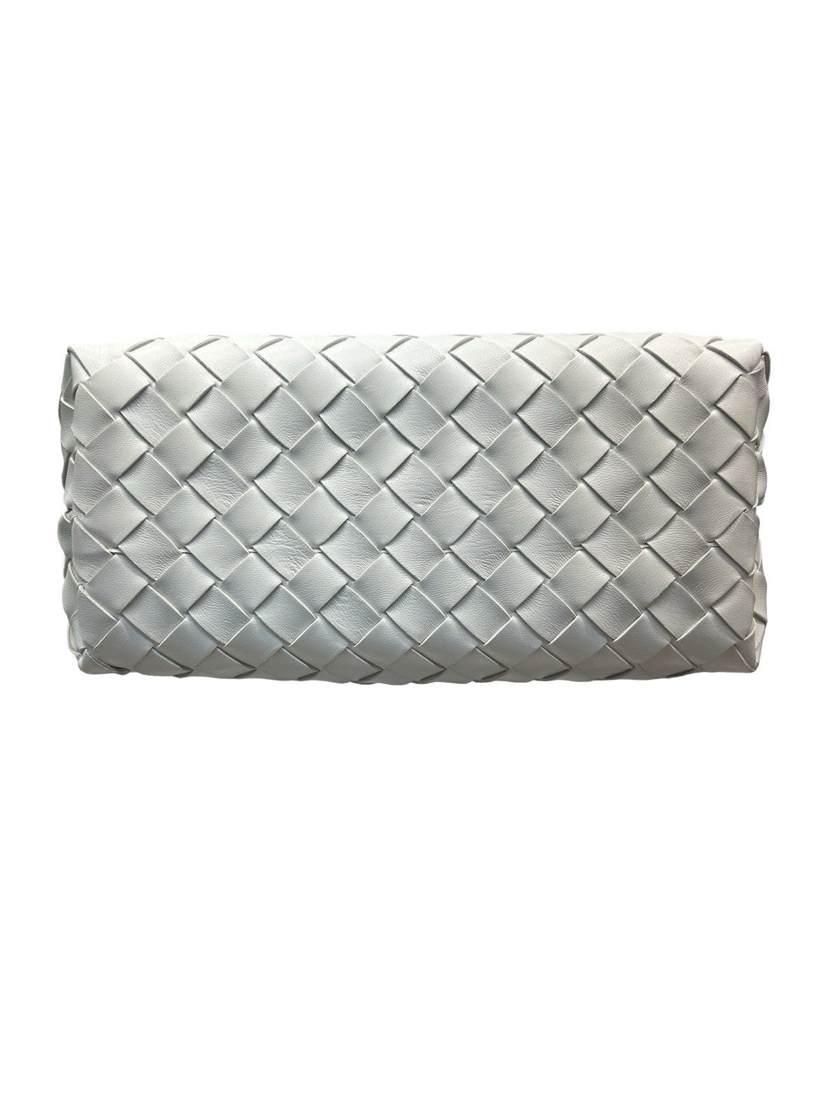 BOTTEGA VENETA Nappa Intrecciato Small Andiamo Shoulder Bag White