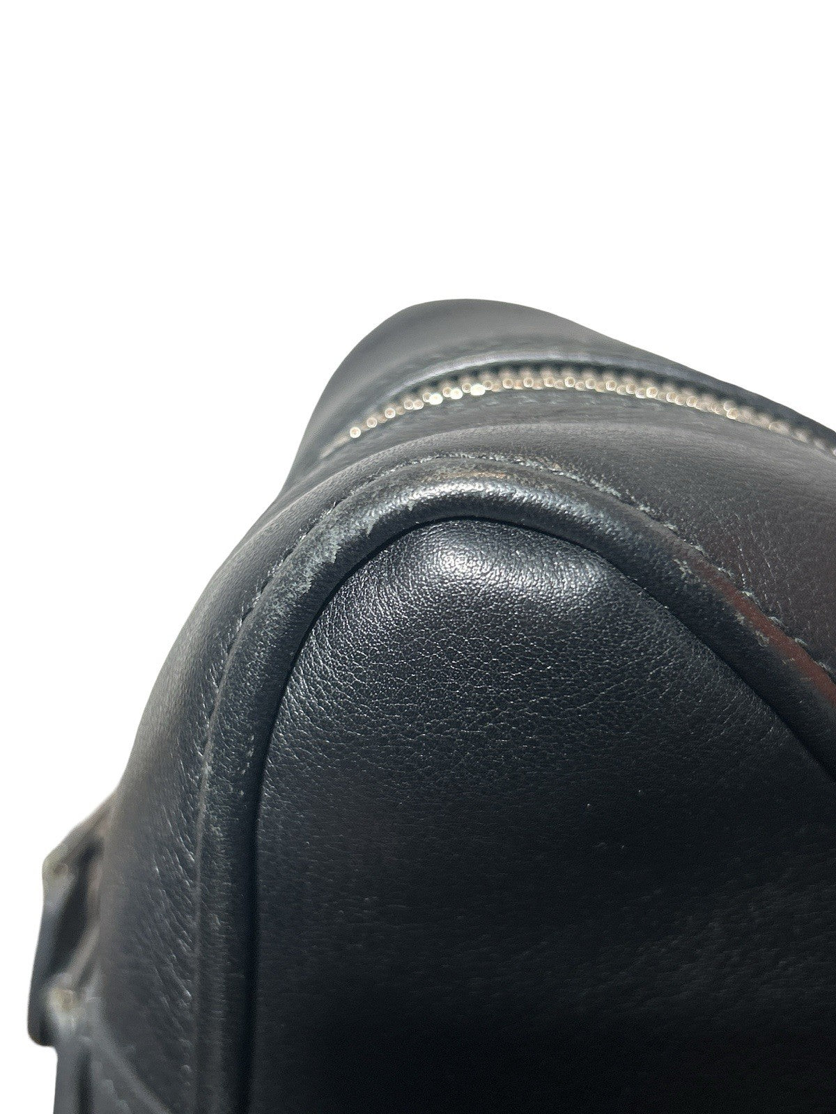 Balenciaga Leather Triangle M Clutch Black