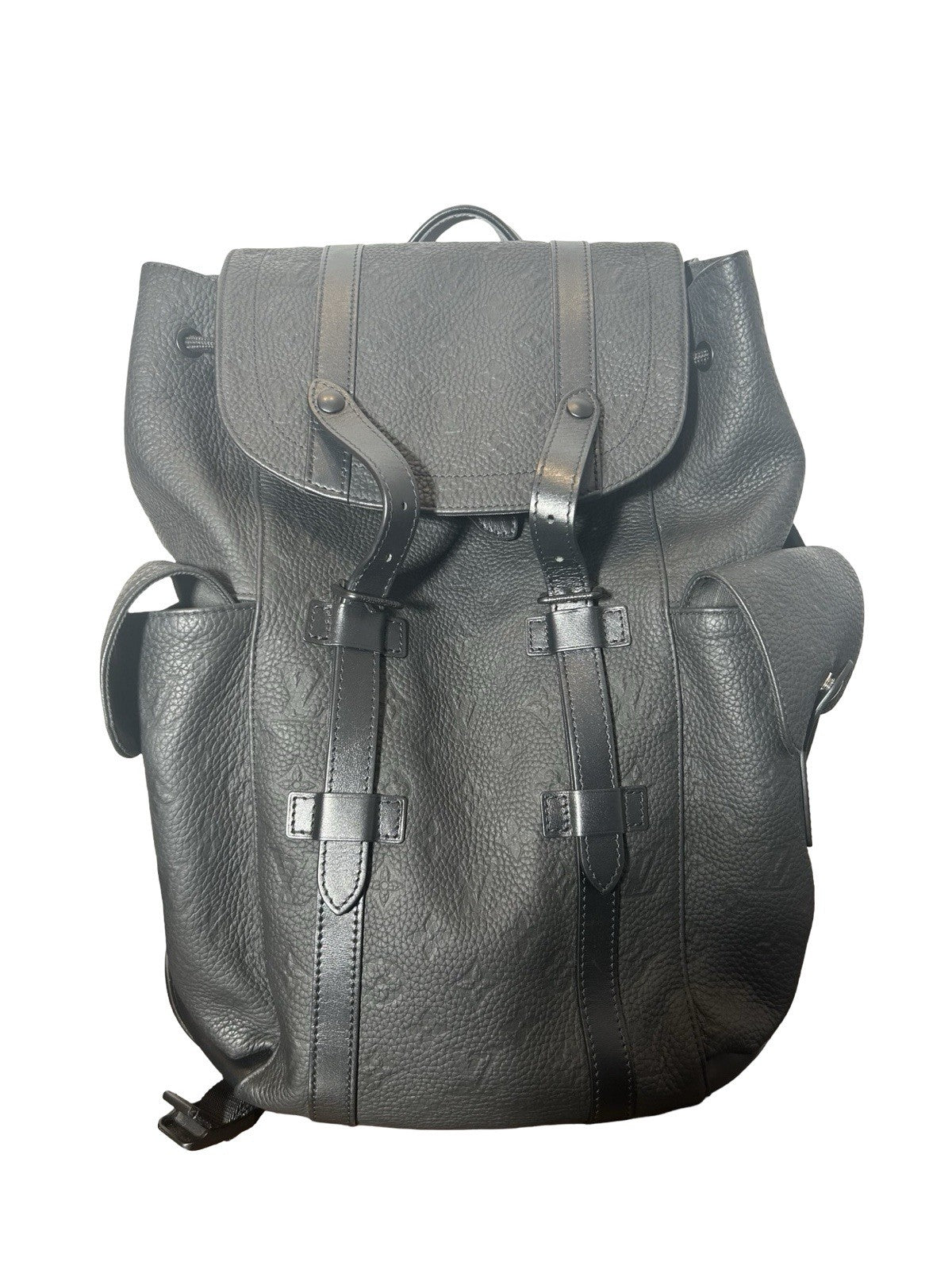 Louis Vuitton Christopher MM backpack Black Taurillon Leather