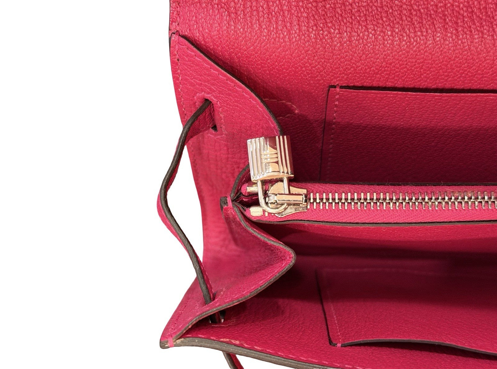 Hermès Kelly To Go Chevre Mysore Shoulder Bag Rose Mexico