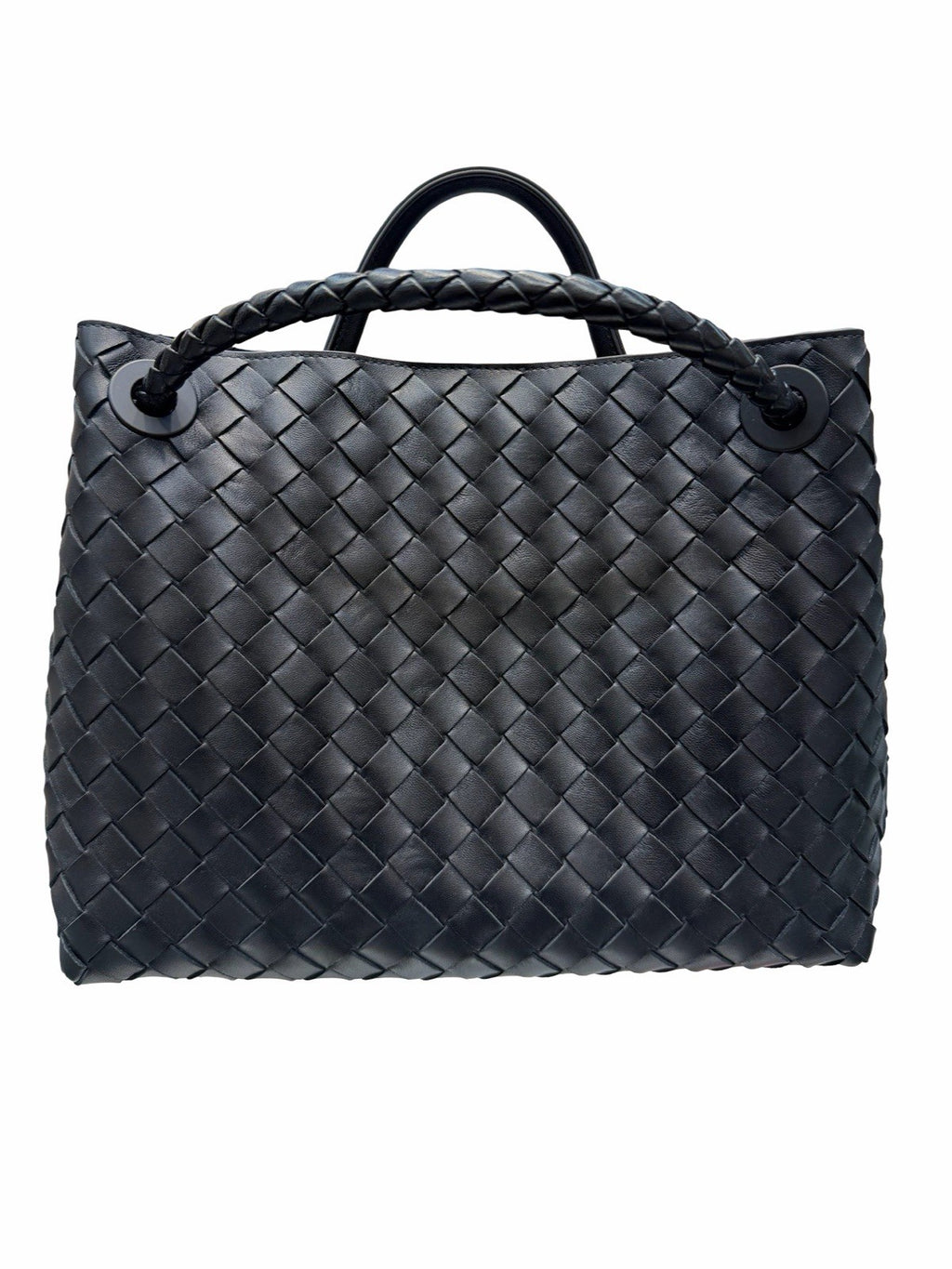 Bottega Veneta Black Intrecciato Andiamo Medium 
