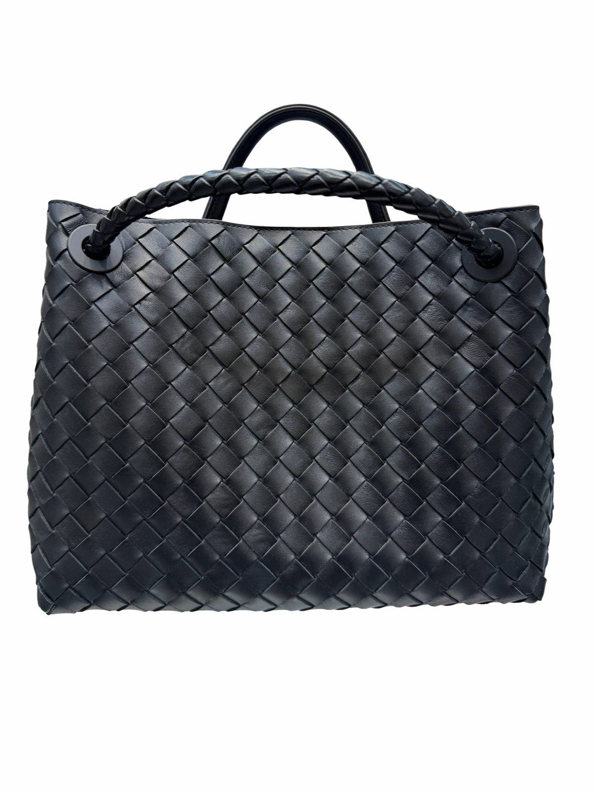 Bottega Veneta Black Intrecciato Andiamo Medium 