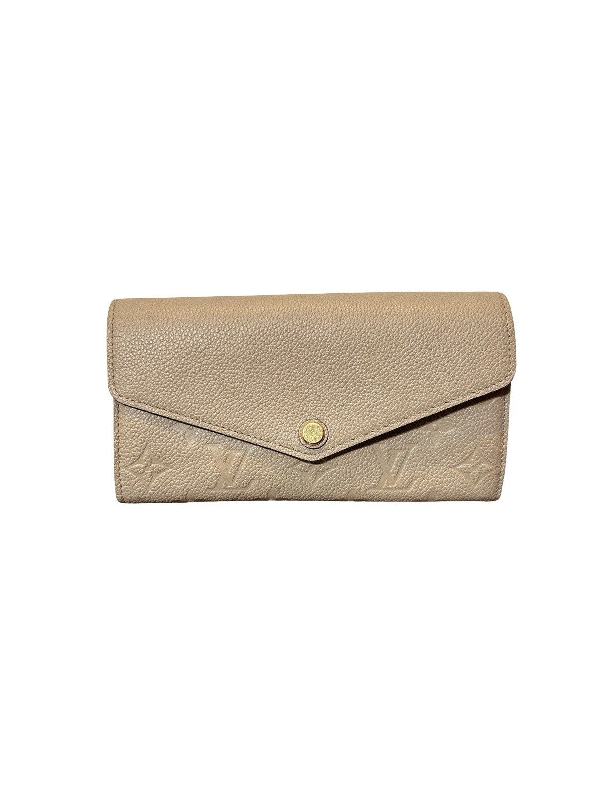 Louis Vuitton LV Monogram Empreinte Leather Sarah Wallet