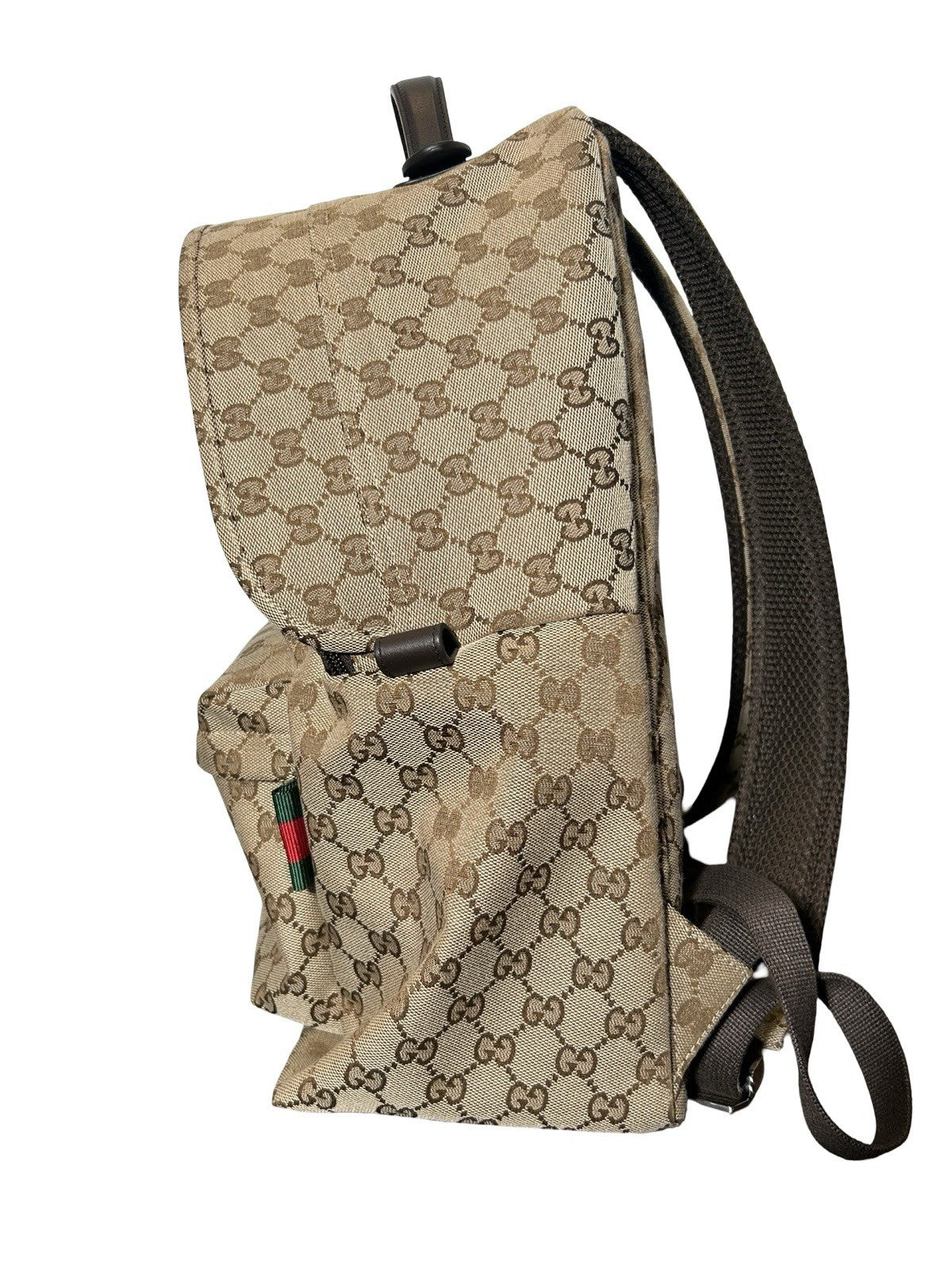 Gucci GG Canvas Medium Ophidia Backpack
