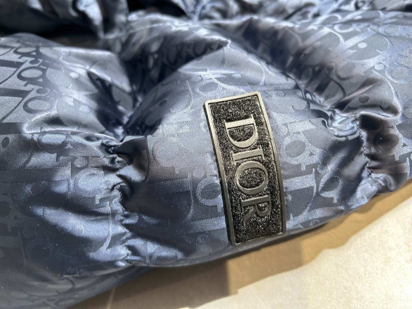 DIOR MEN 2019 Oblique Jacquard Puffer Coat