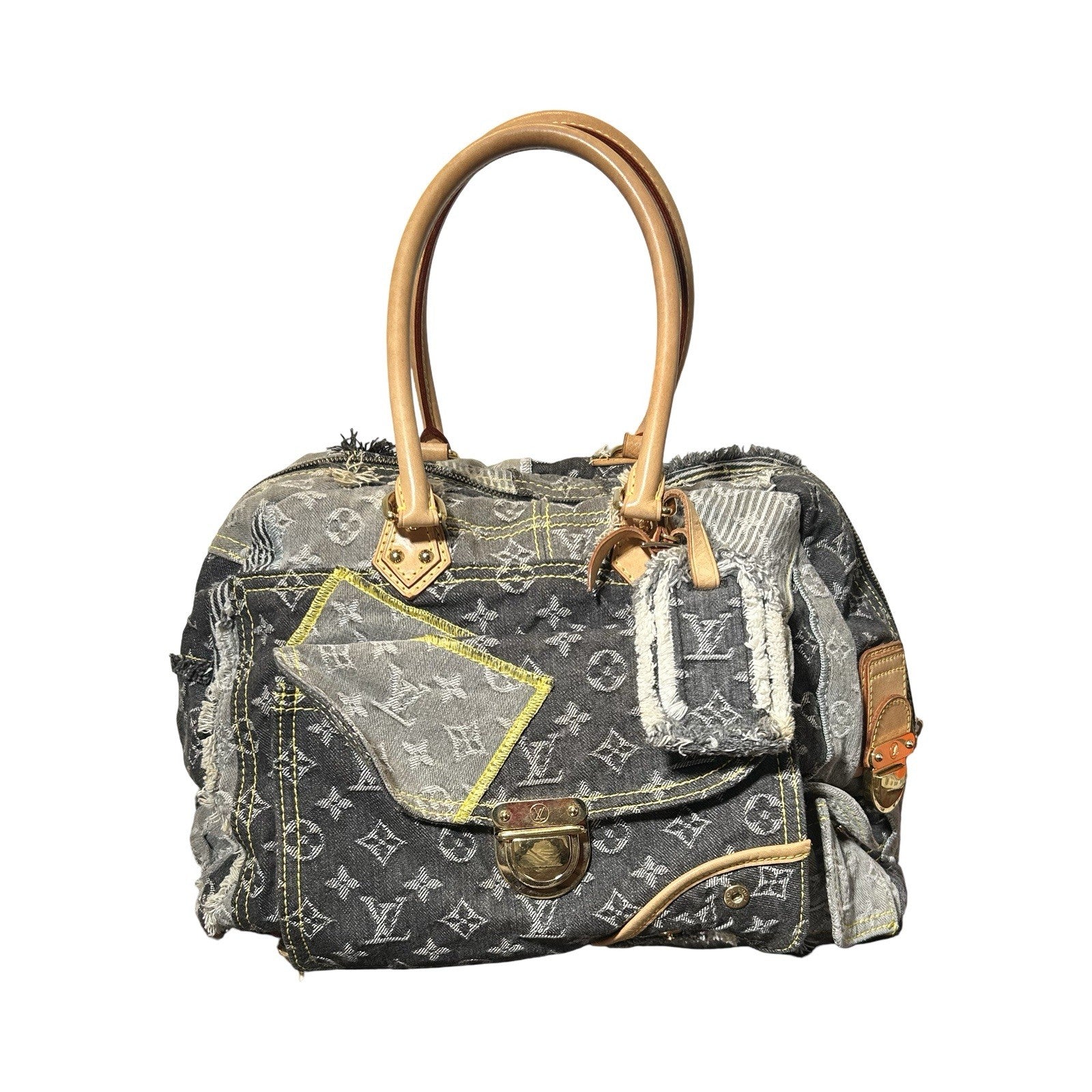 Louis Vuitton LV Monogram Patchwork Bowly Denim