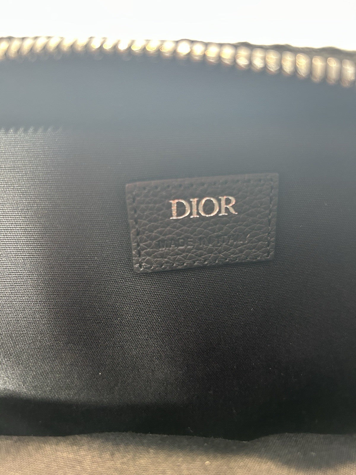 Christian Dior Safari Messenger Bag In Black Monogram Canvas