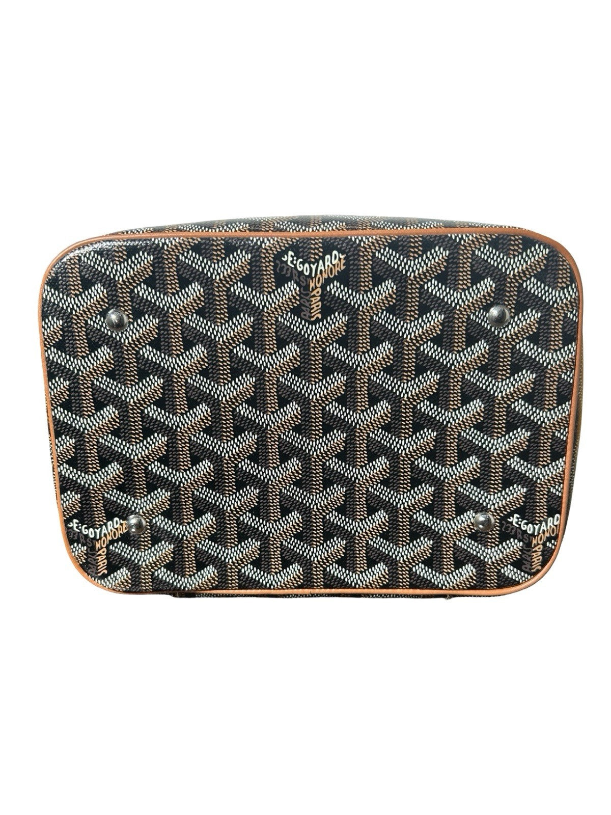 Goyardine Muse Mini Vanity Case Black Gold