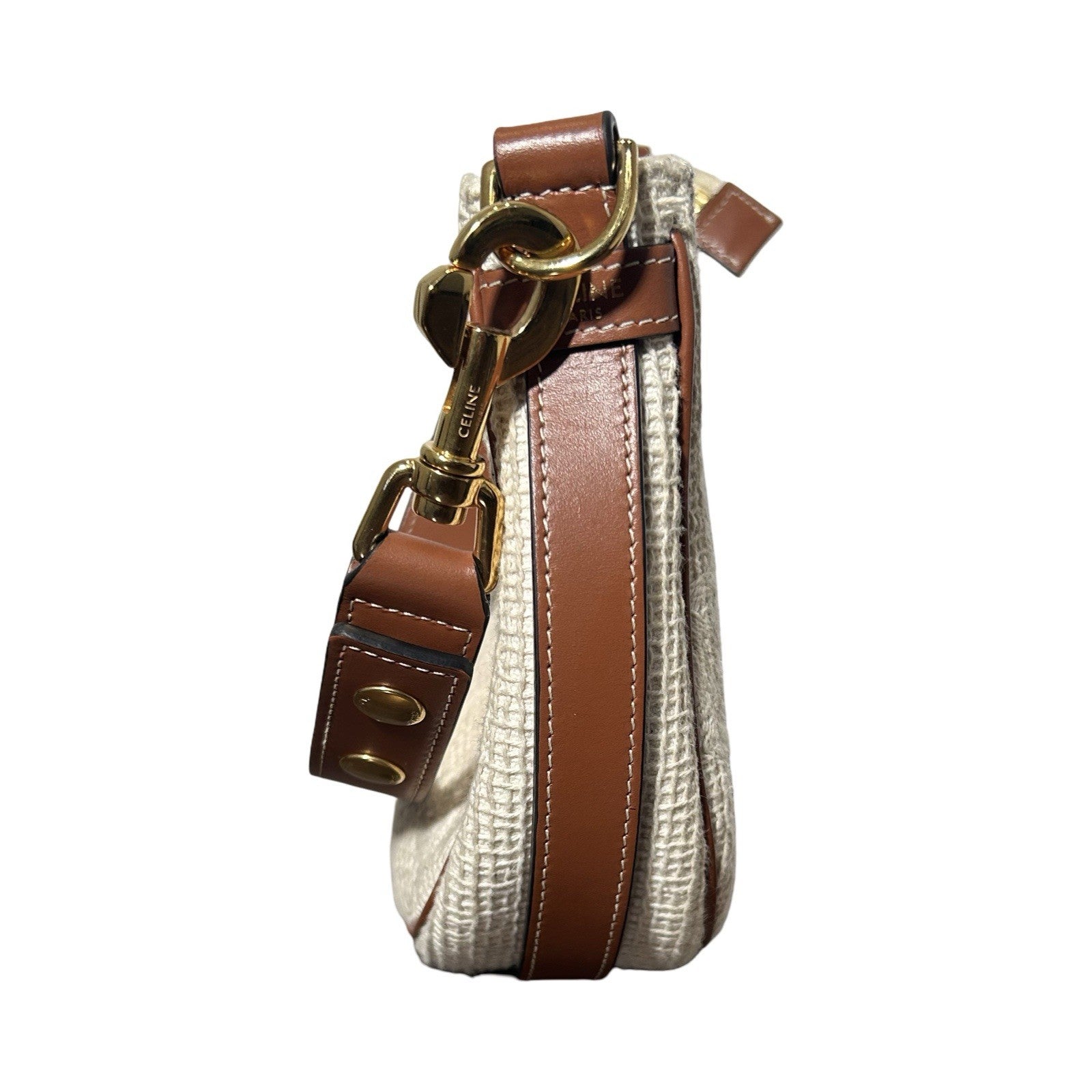 Celine Crochet Embroidered Ava Triomphe Shoulder Bag