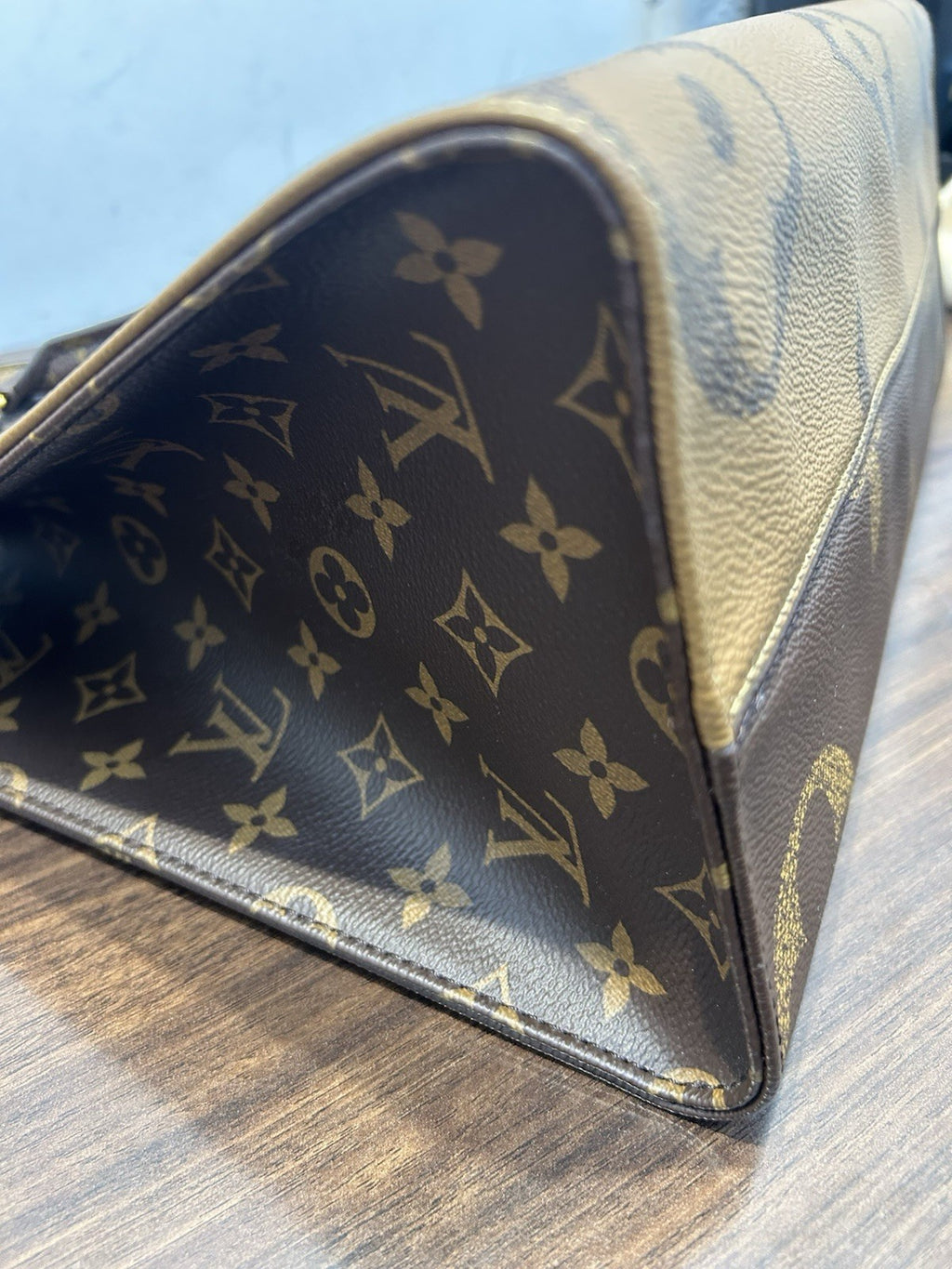 Louis Vuitton Monogram Tote Shoulder Brown Bag