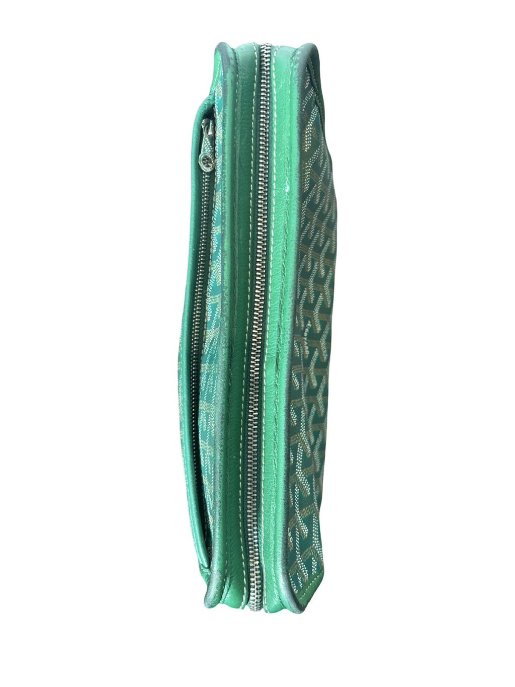 Goyard Goyardine Jouvence Toiletry Pouch Coated Canvas GM Green