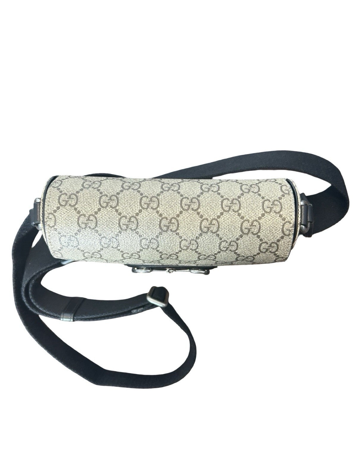 Gucci Horsebit 1995 Mini Shoulder Bag Beige/Dark Brown GG Supreme