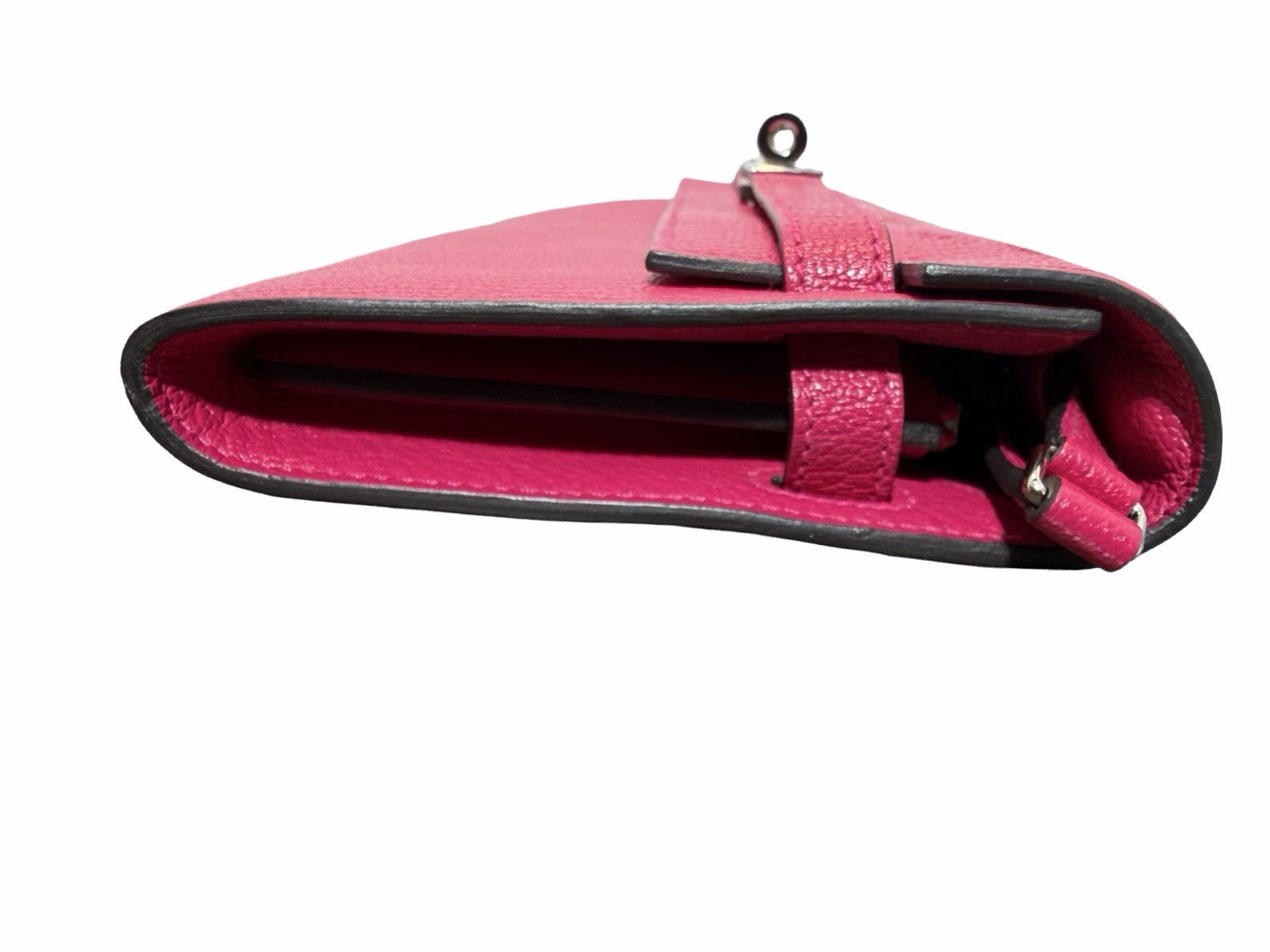 Hermes 2023 Chevre Mysore Kelly-to-Go Wallet on Strap