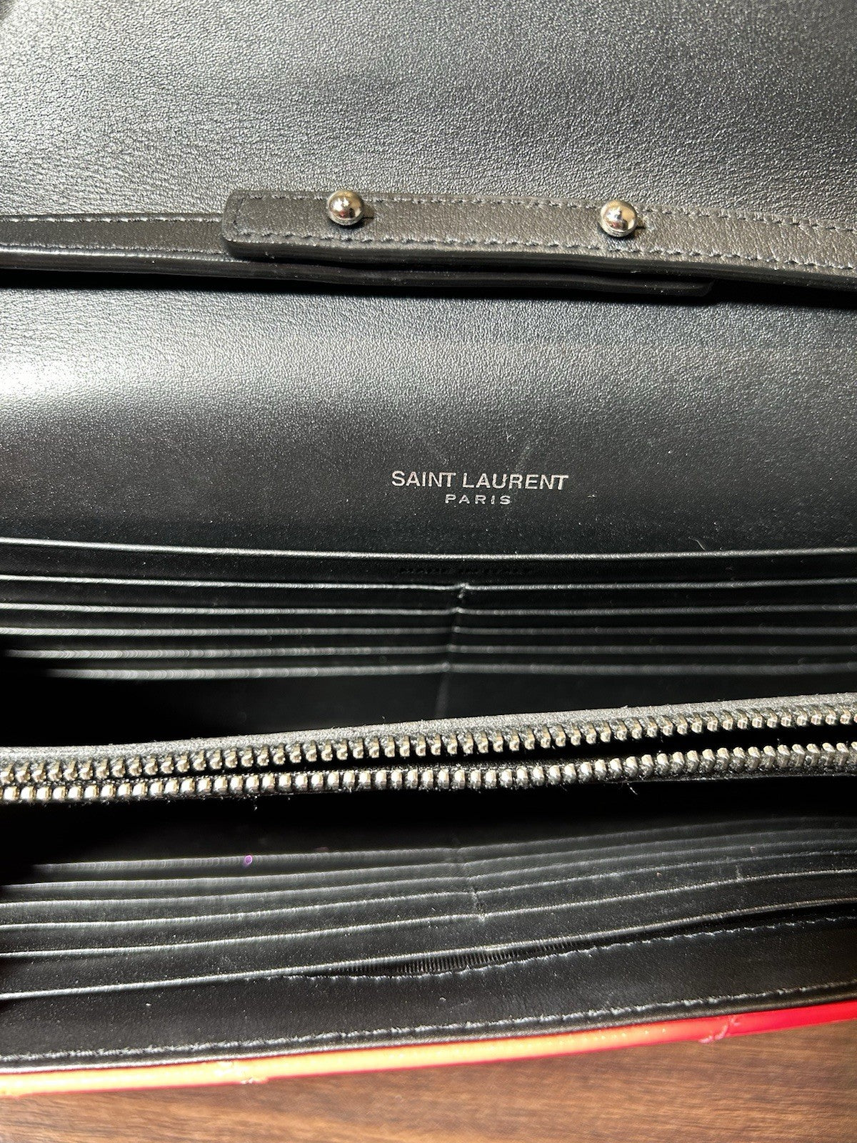 Saint Laurent (YSL) Monogram Envelope Wallet on Chain