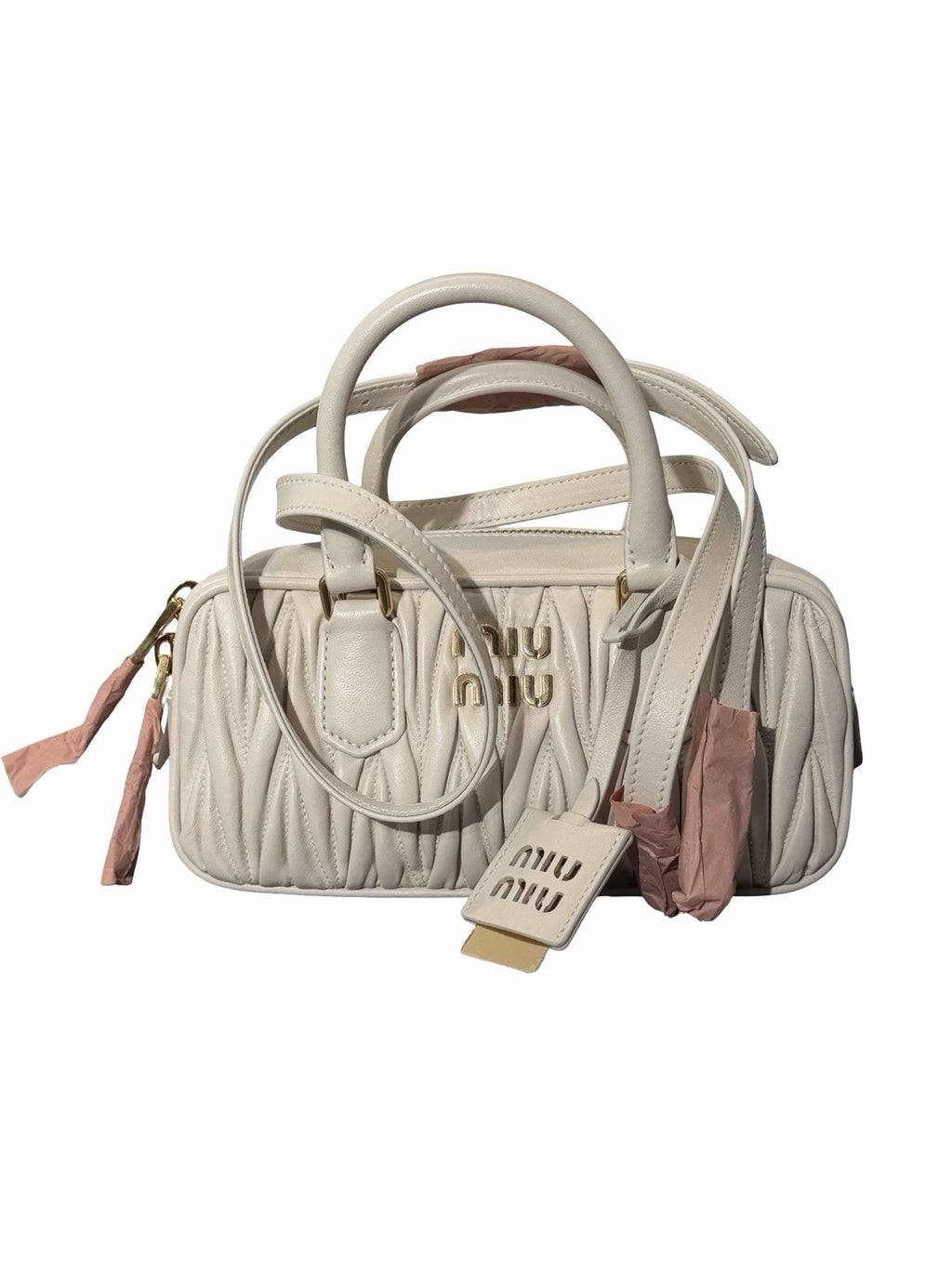 Miu Miu Arcadia Regular Matelasse Nappa Leather Bag