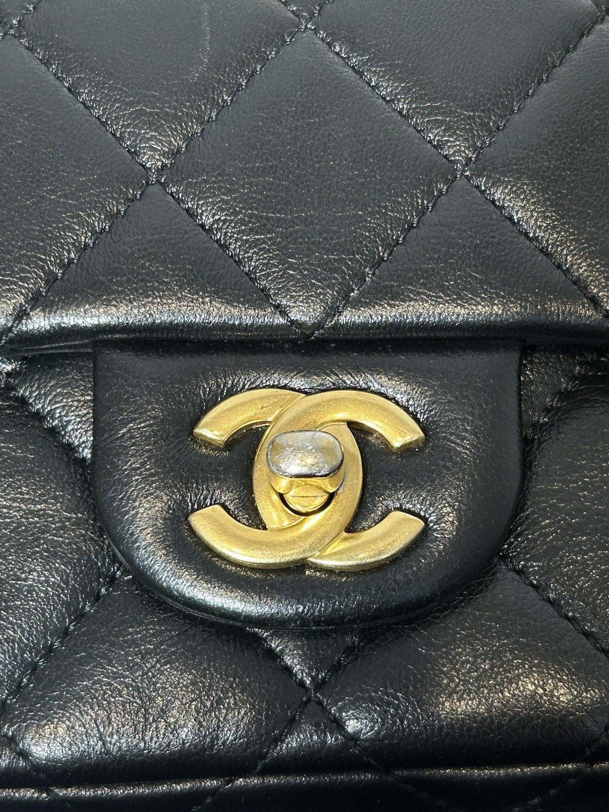 Chanel Classic Mini Flap Lambskin with Pearl Chain