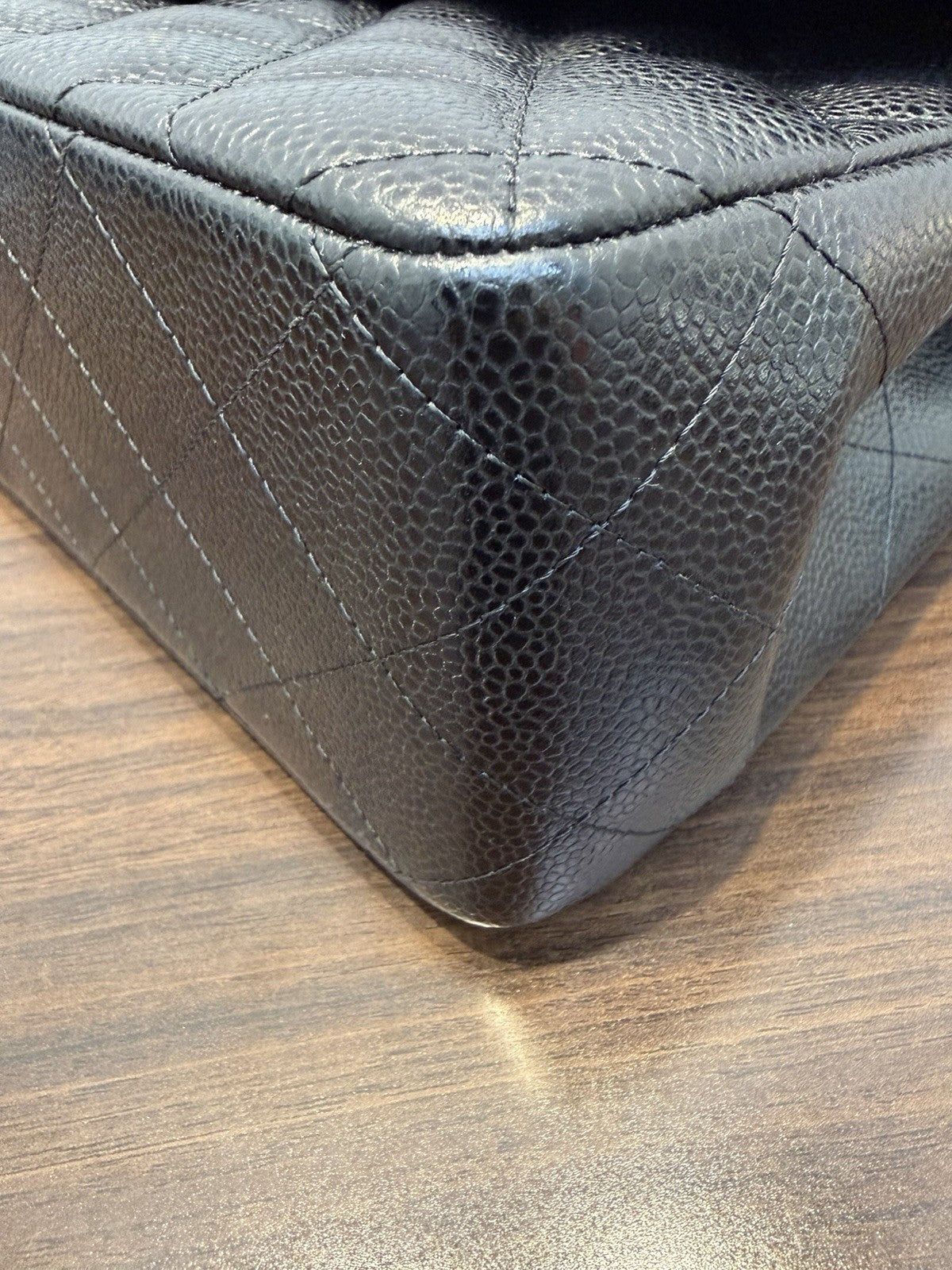 Chanel Black Classic Jumbo Shoulder Bag